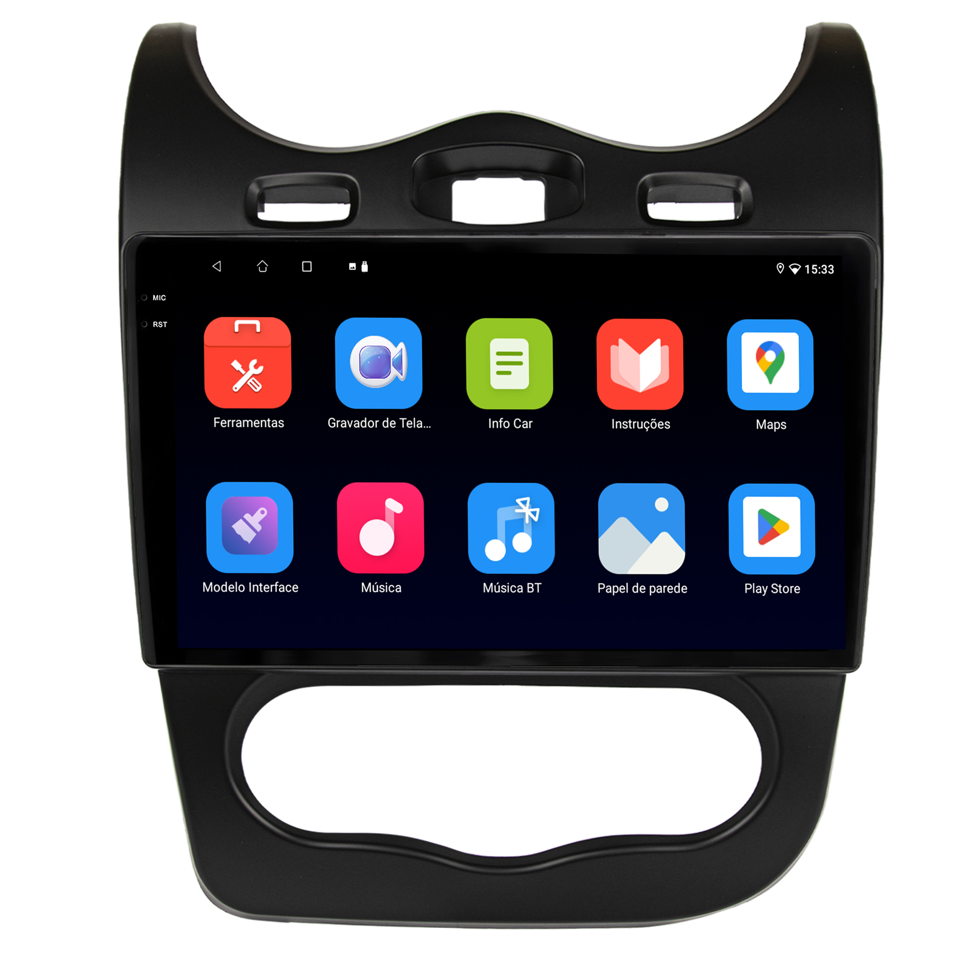 MULTIMÍDIA <BR> SOAUDIO S LINE <BR> 2RAM 64GB QLED 10" <BR> SANDERO <BR> LOGAN 2012 A 2014 - Imagem 5