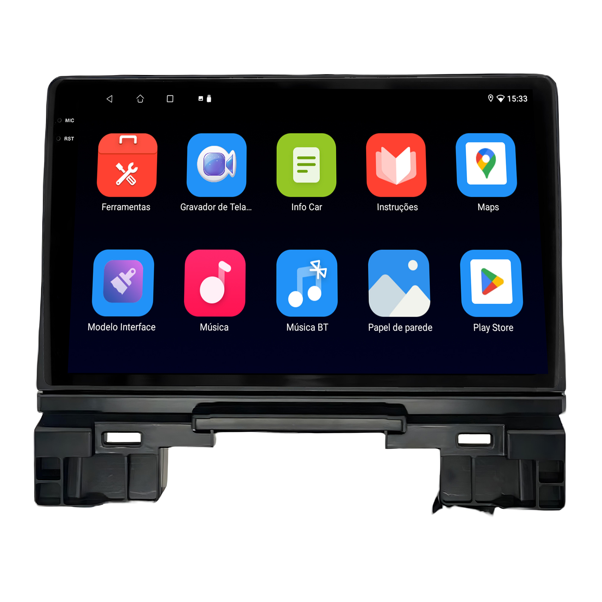 MULTIMÍDIA <BR> SOAUDIO S LINE <BR> 2RAM 64GB QLED 10'' <BR> HRV 2022 ACIMA - Imagem 5