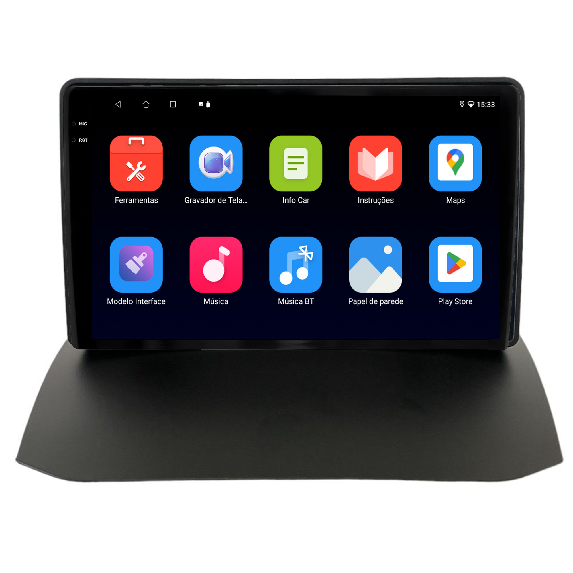 MULTIMÍDIA ADAK <BR> 2RAM 64GB QLED 9'' <BR> FIESTA NEW FIESTA <BR> ATÉ 2015 <BR> MODELO MEXICANO - Imagem 5