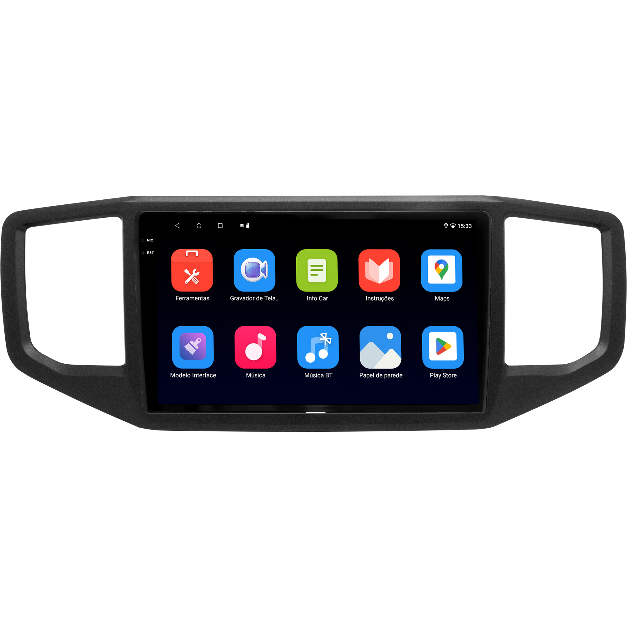 MULTIMÍDIA ADAK <BR> 2RAM 64GB QLED 9''<BR> AMAROK 2017 A 2024 - Imagem 5