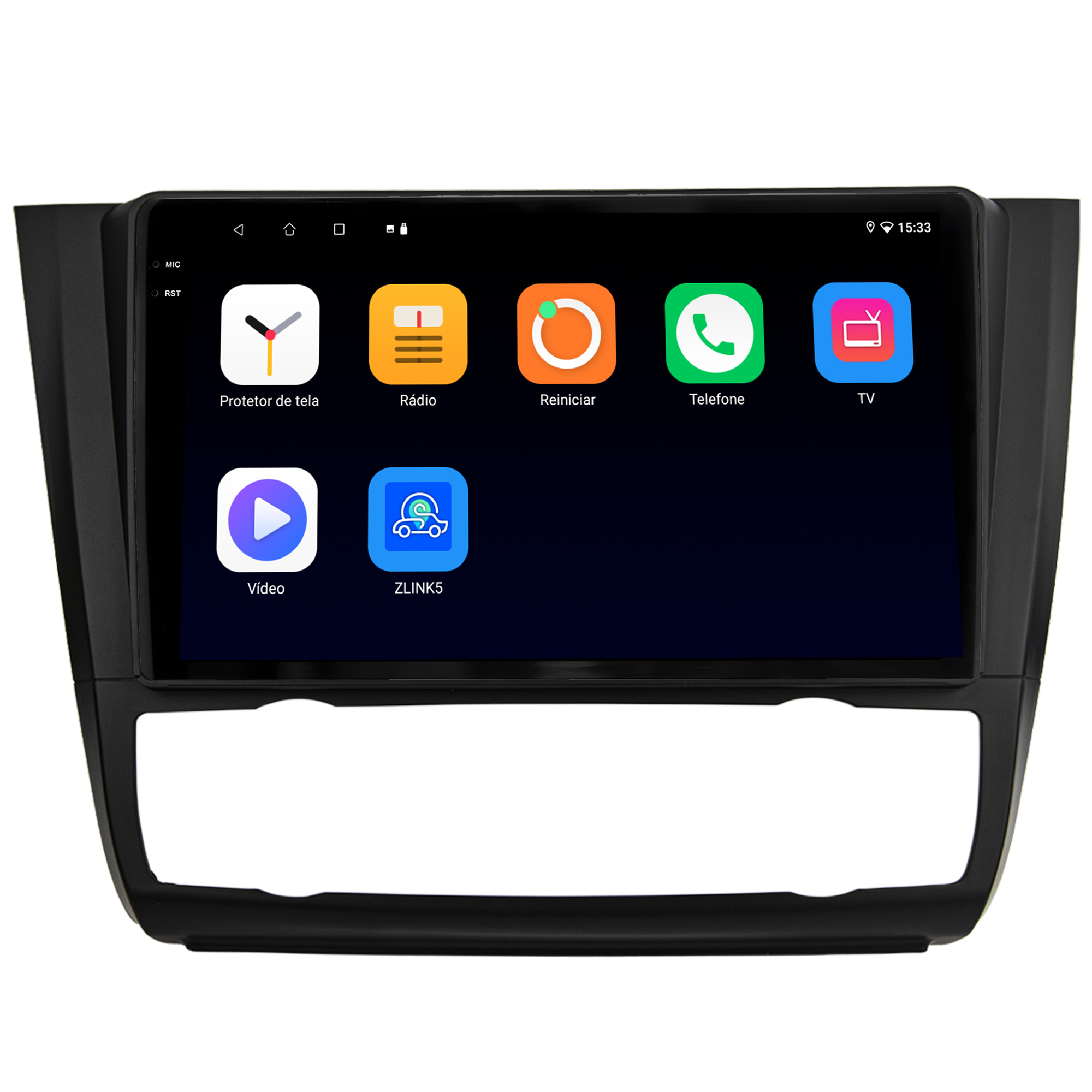 MULTIMÍDIA <BR> SOAUDIO S LINE <BR> 2RAM 64GB QLED 9'' <BR> SÉRIE 1 118i 120i 130i 135i <BR> 2006 A 2012 <BR> AR DIGITAL - Imagem 6