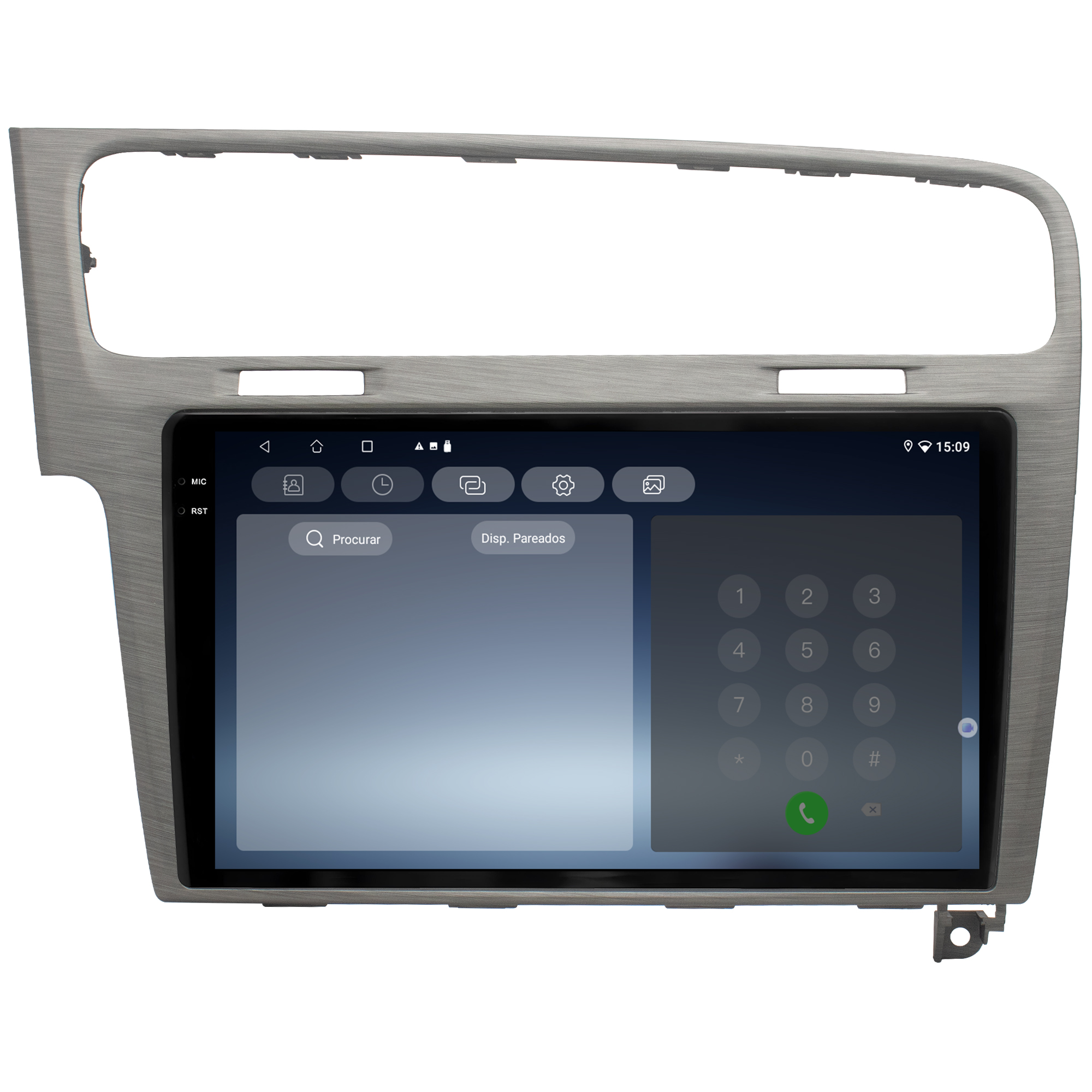 MULTIMÍDIA ADAK <BR> 2RAM 64GB QLED 10''<BR> GOLF 2013 A 2022 - Imagem 9