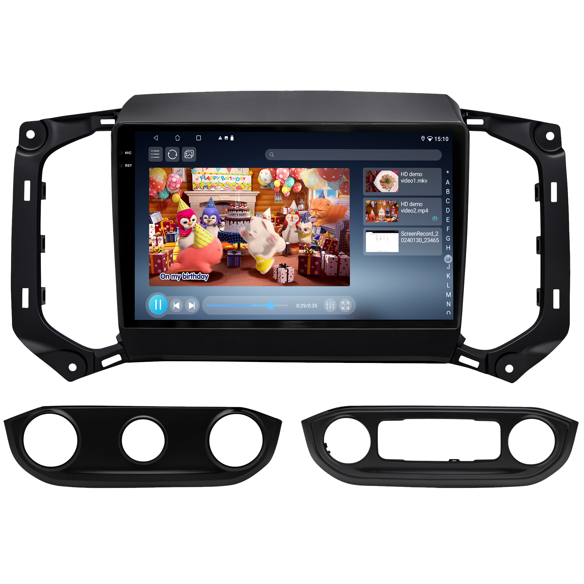 MULTIMÍDIA ADAK <BR> 2RAM 64GB QLED 9'' <BR> S10 TRAILBLAZER <BR> AR DIGITAL <BR> AR ANALÓGICO <BR> 2017 A 2024 - Imagem 10
