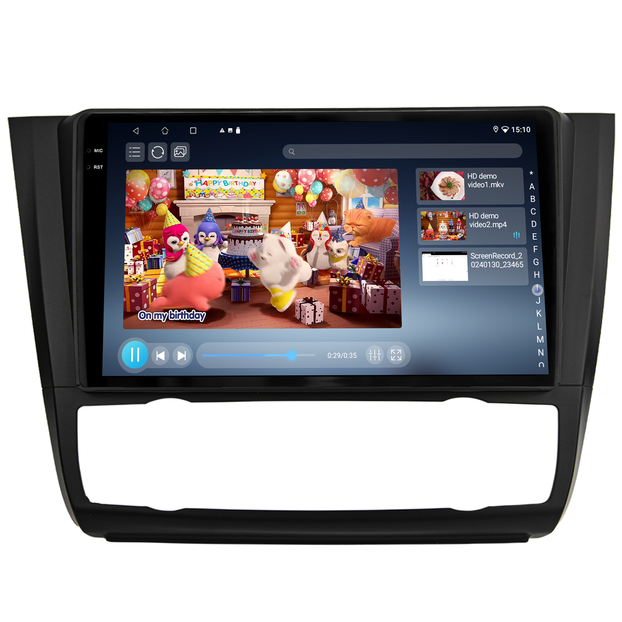 MULTIMÍDIA <BR> SOAUDIO S LINE <BR> 2RAM 64GB QLED 9'' <BR> SÉRIE 1 118i 120i 130i 135i <BR> 2006 A 2012 <BR> AR DIGITAL - Imagem 11