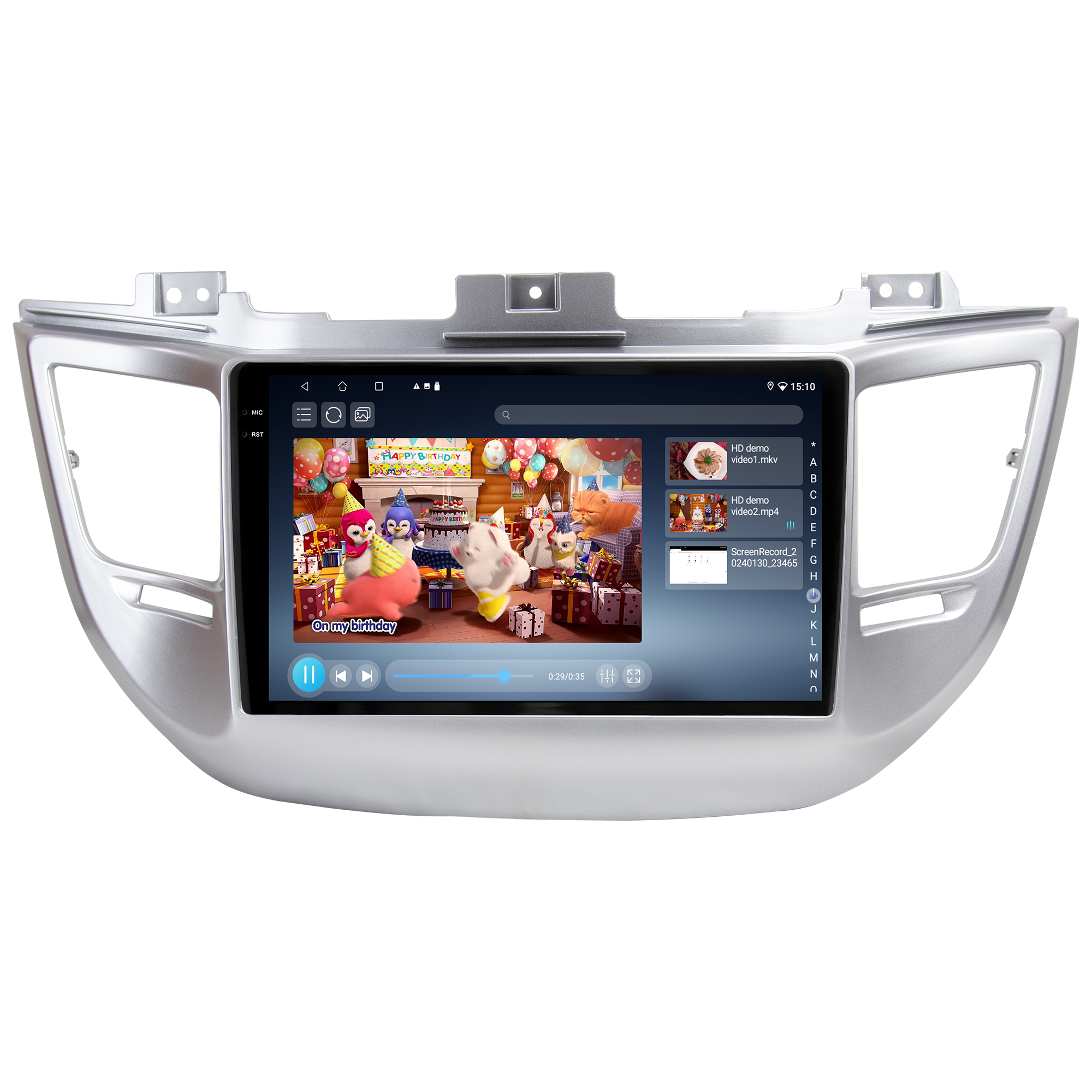 MULTIMÍDIA <BR> SOAUDIO S LINE <BR> 2RAM 64GB QLED 9''<BR> TUCSON 2017 A 2022 - Imagem 11