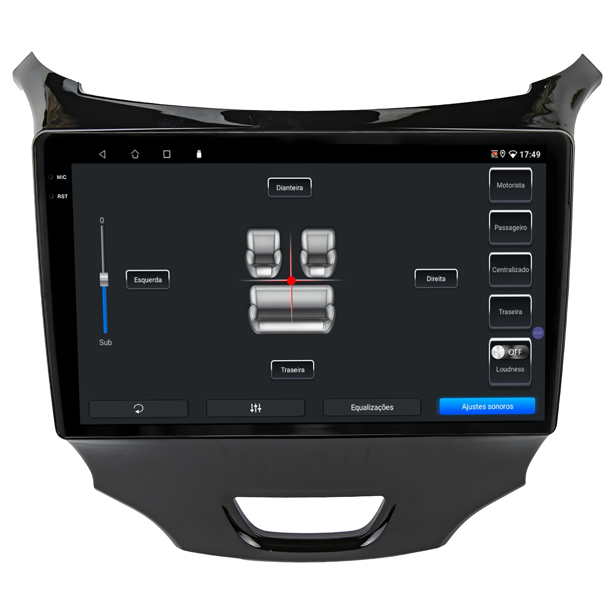 MULTIMÍDIA <BR> SOAUDIO S LINE <BR> 2RAM 64GB QLED 9" <BR> CRUZE LT 2017 A 2023 - Imagem 9