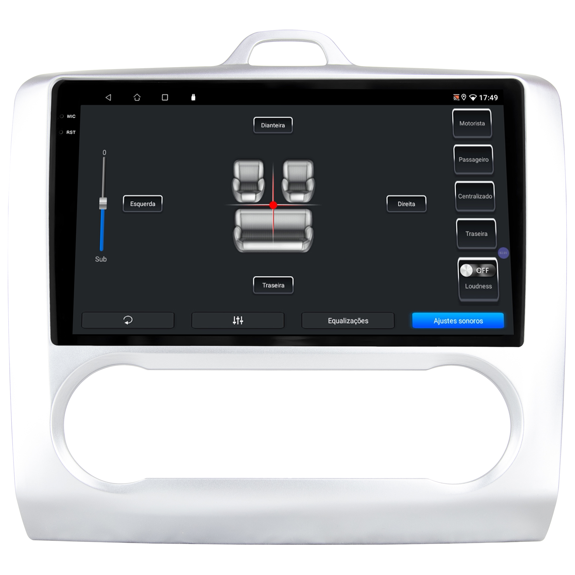 MULTIMÍDIA <BR> SOAUDIO S LINE <BR> 2RAM 64GB QLED 9'' <BR> FORD FOCUS <BR> AR DIGITAL <BR> 2009 A 2013 - Imagem 10