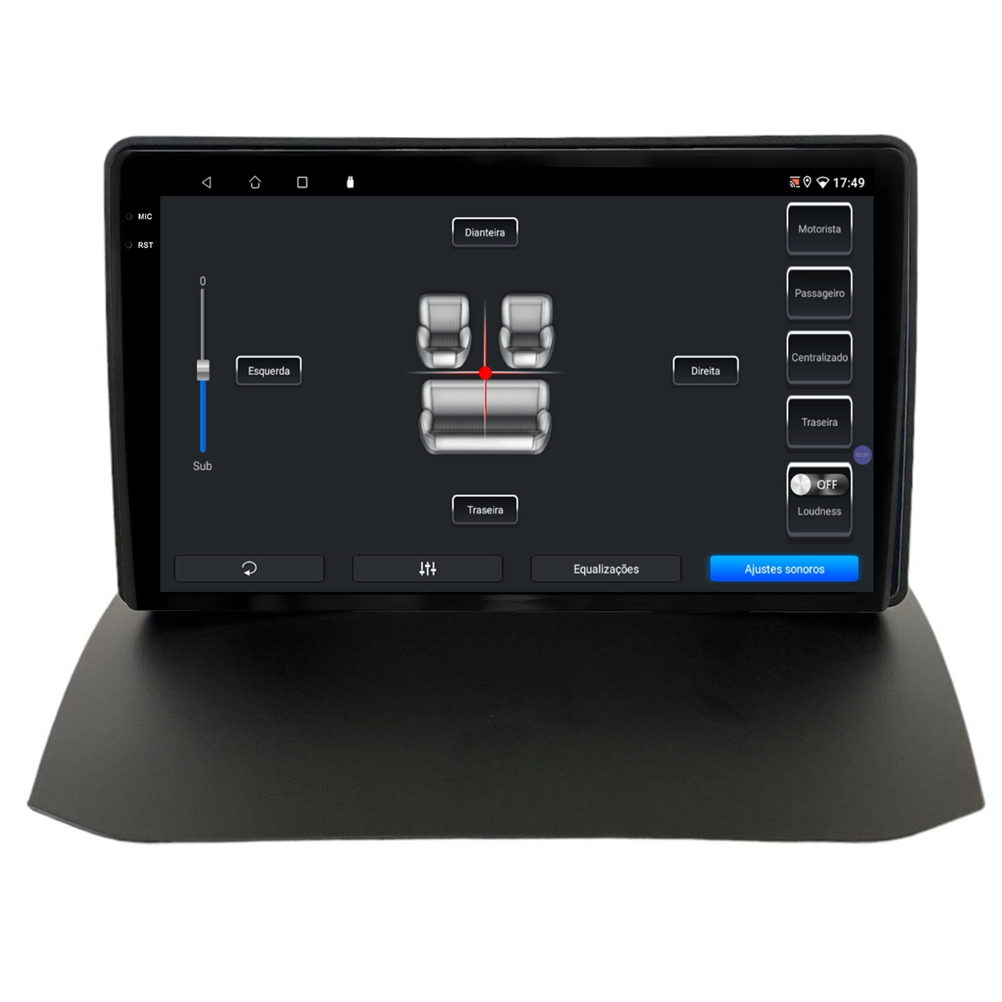 MULTIMÍDIA ADAK <BR> 2RAM 64GB QLED 9'' <BR> FIESTA NEW FIESTA <BR> ATÉ 2015 <BR> MODELO MEXICANO - Imagem 10