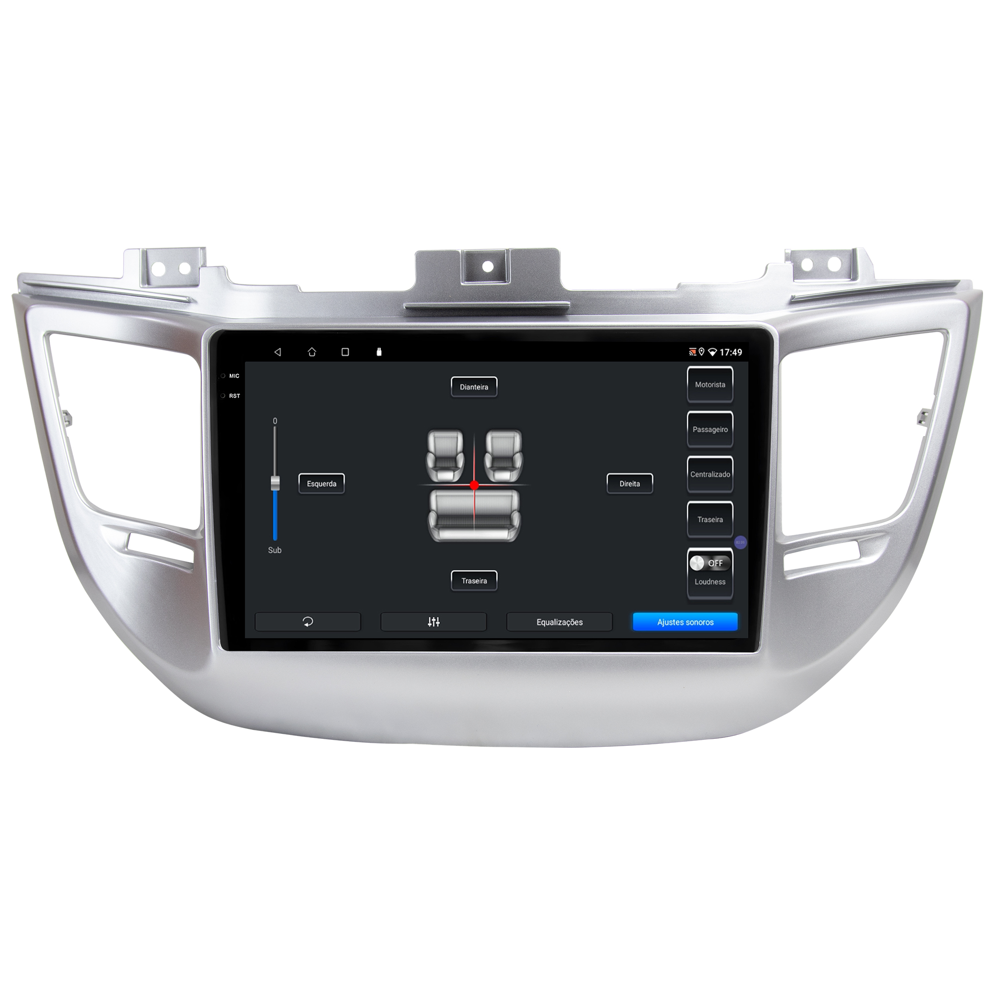 MULTIMÍDIA <BR> SOAUDIO S LINE <BR> 2RAM 64GB QLED 9''<BR> TUCSON 2017 A 2022 - Imagem 10