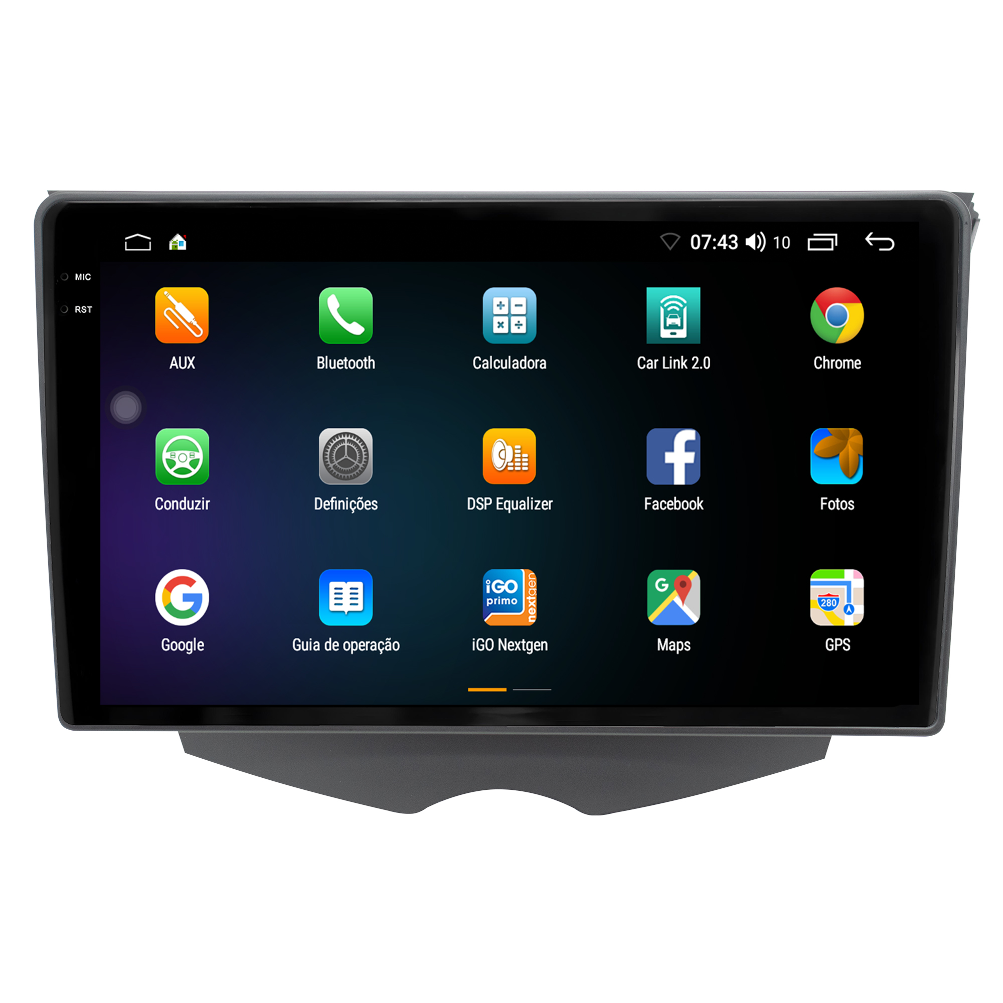 MULTIMÍDIA <BR> AIKON CORE RED <BR> 2RAM 64GB QLED 9'' <BR> VELOSTER - Imagem 4