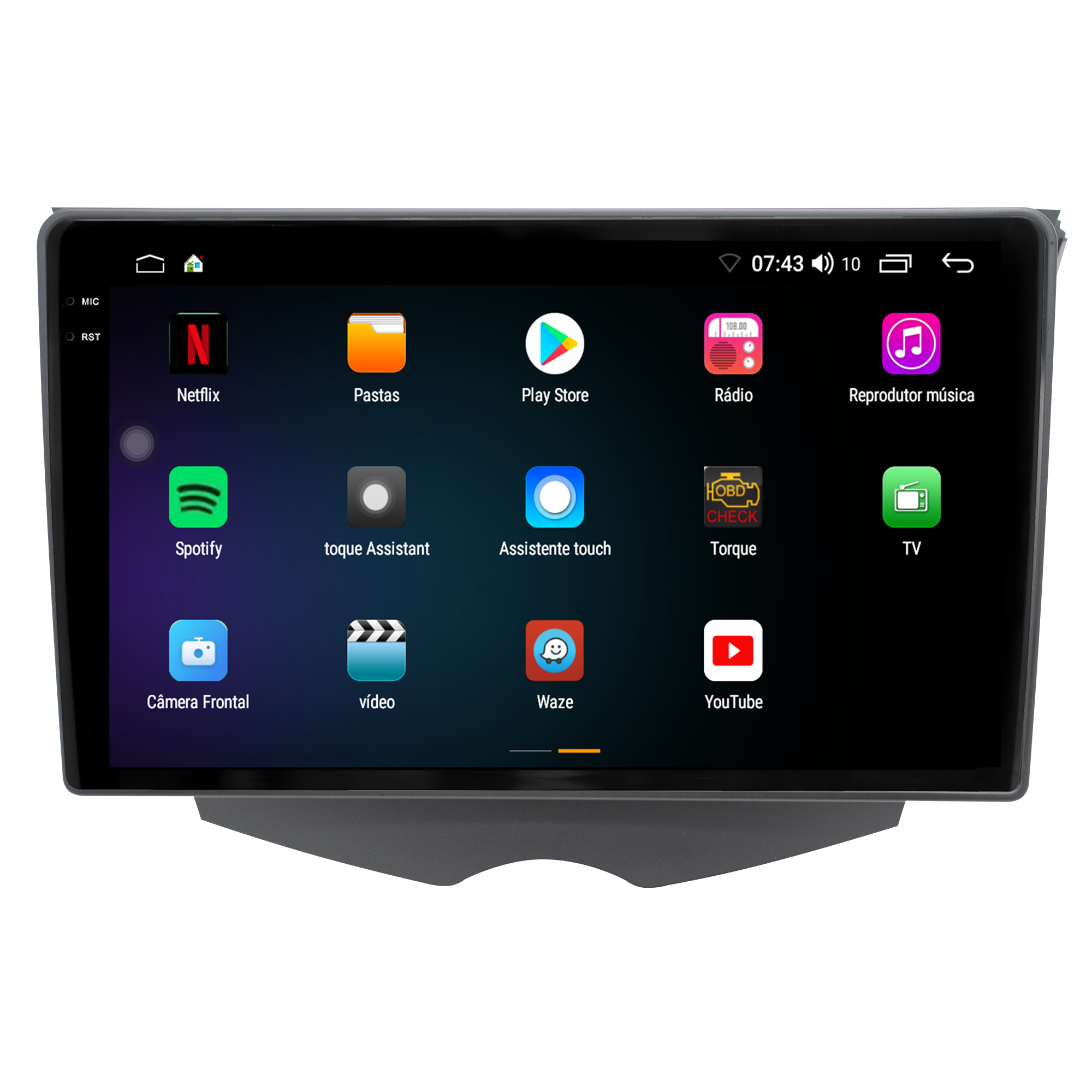 MULTIMÍDIA <BR> AIKON CORE RED <BR> 2RAM 64GB QLED 9'' <BR> VELOSTER - Imagem 5