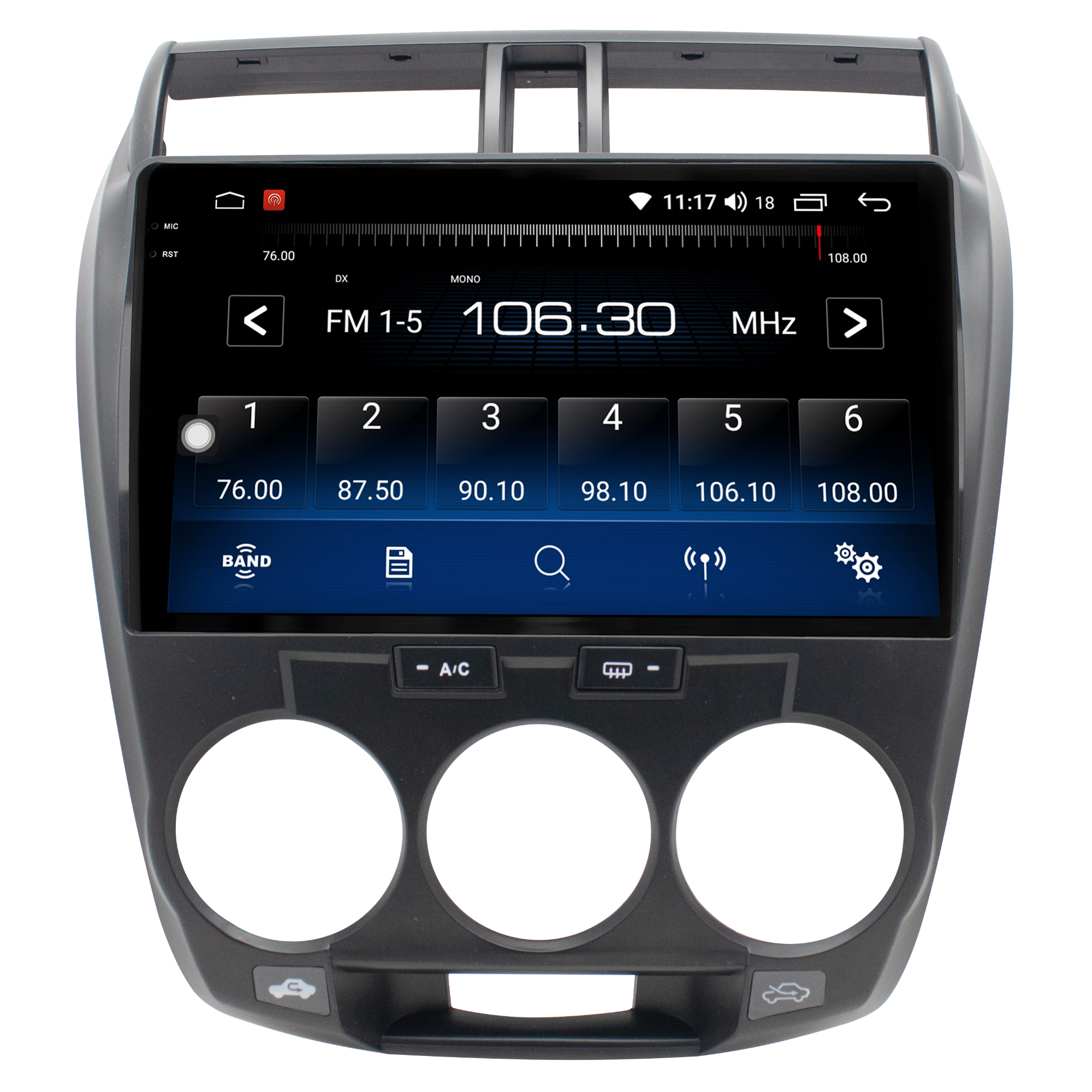 MULTIMÍDIA <BR> AIKON CORE RED <BR> 2RAM 64GB QLED 10" <BR> CITY 2008 A 2014 AR ANALÓGICO - Imagem 6