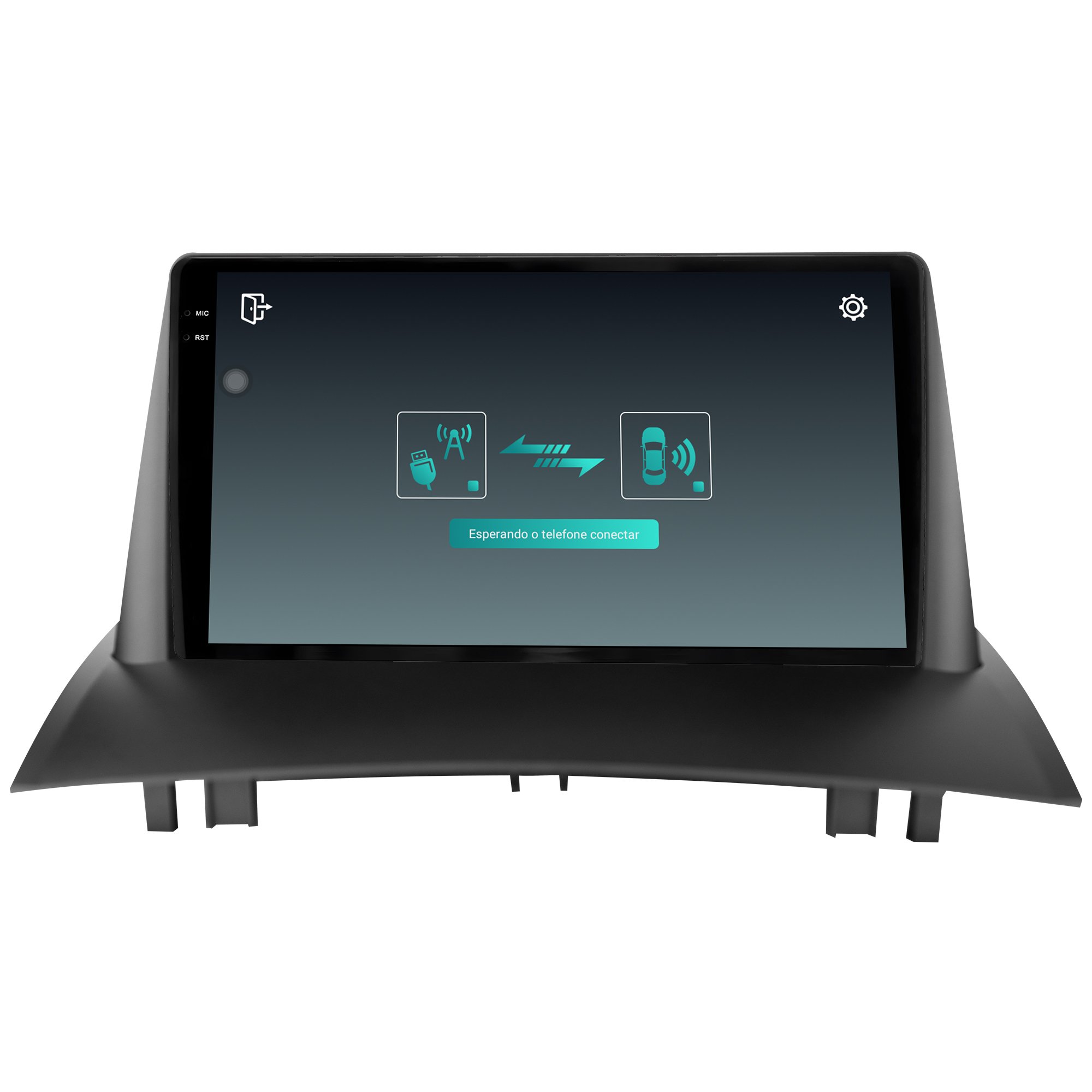MULTIMÍDIA <BR> AIKON CORE RED <BR> 2RAM 64GB QLED 9'' <BR> MEGANE 2007 A 2013 - Imagem 8
