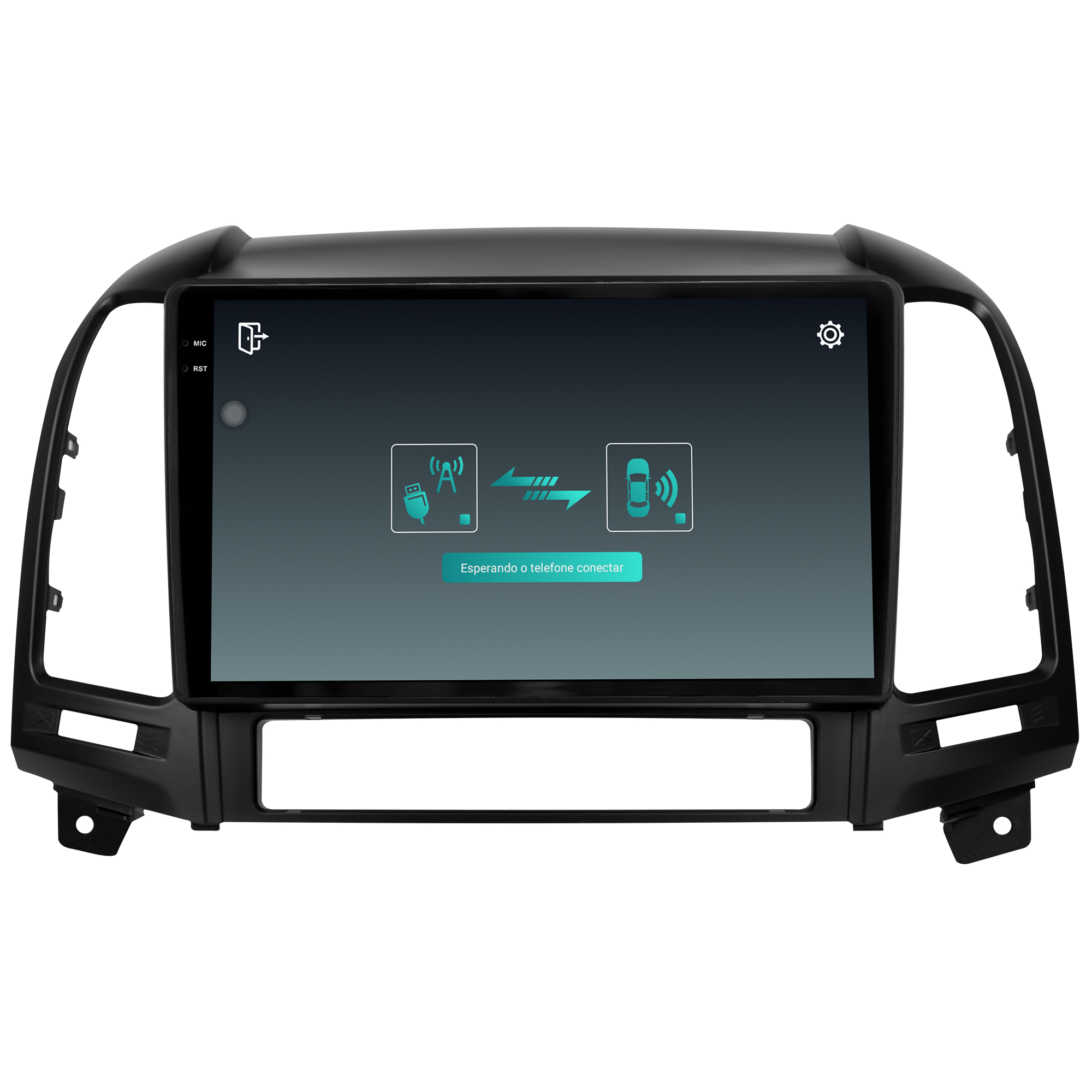 MULTIMÍDIA <BR> AIKON CORE RED <BR> 2RAM 64GB QLED 9'' <BR> SANTA FÉ 2007 A 2013 - Imagem 8