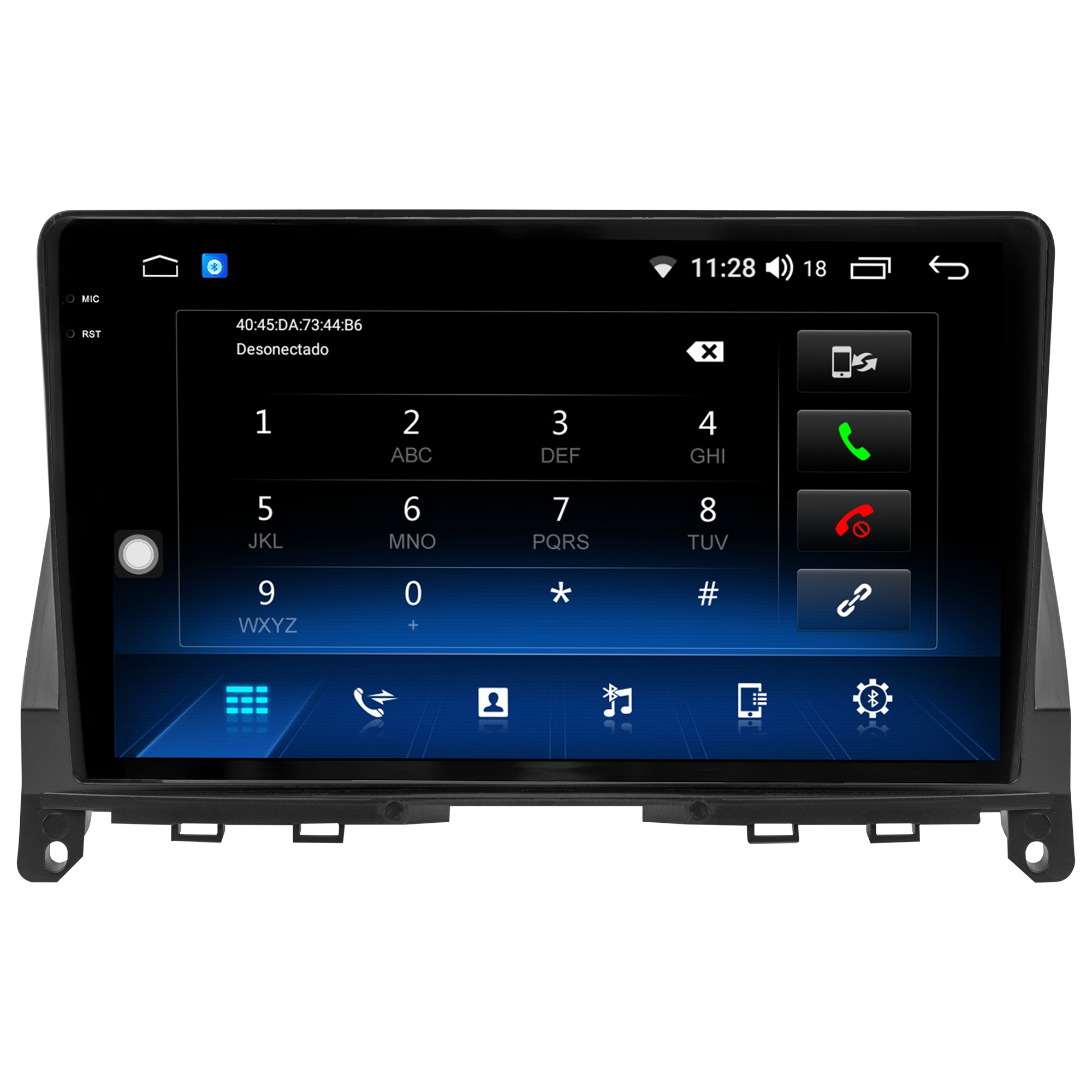 MULTIMÍDIA <BR> AIKON CORE RED <BR> 2RAM 64GB QLED 9" <BR> CLASSE C C 180 C 180 K C 200 C 200 K <BR> C 250 C 300 C 350 C 63 AMG <BR> 2008 A 2011 - Imagem 7