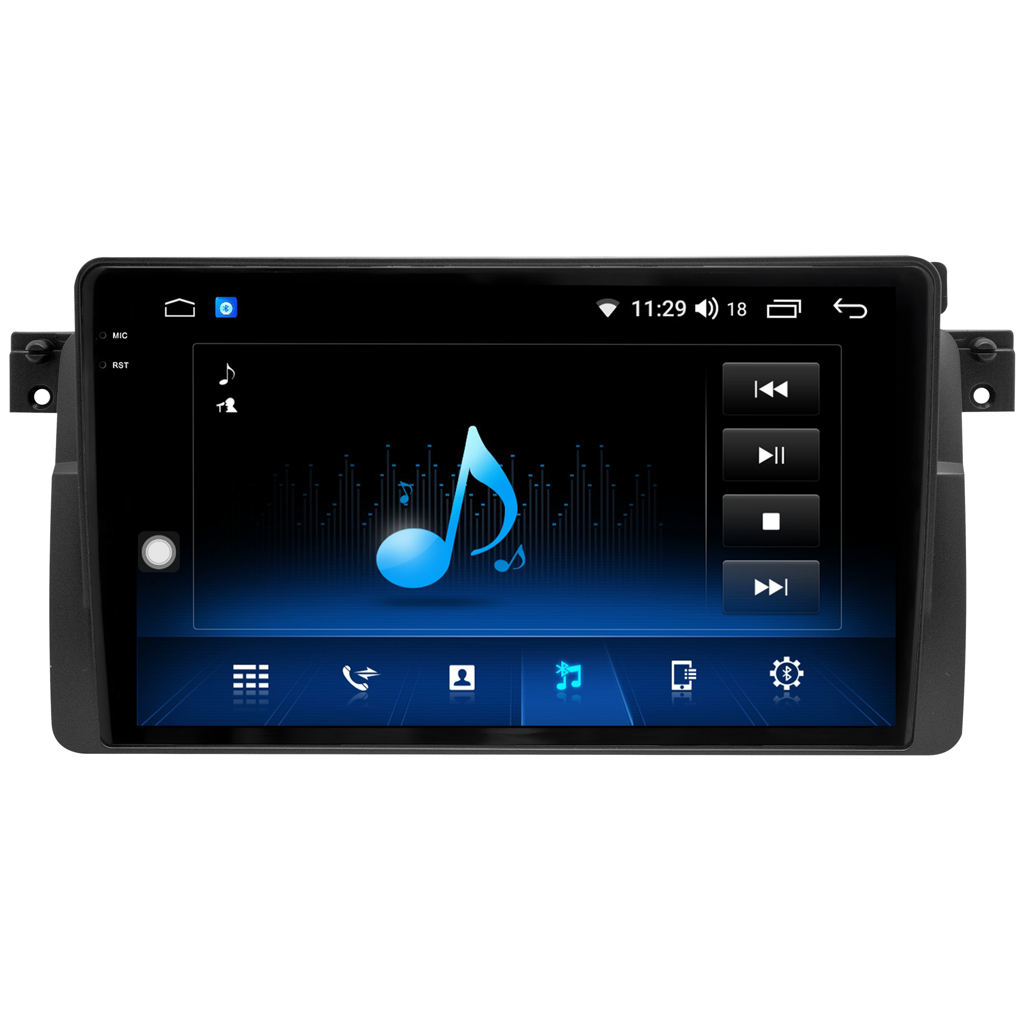 MULTIMÍDIA <BR> AIKON CORE RED <BR> 2RAM 64GB QLED 9'' <BR> SÉRIE 3 E46 320i <BR> 323ci 325i 328i 330i <BR> 1999 A 2004 - Imagem 9