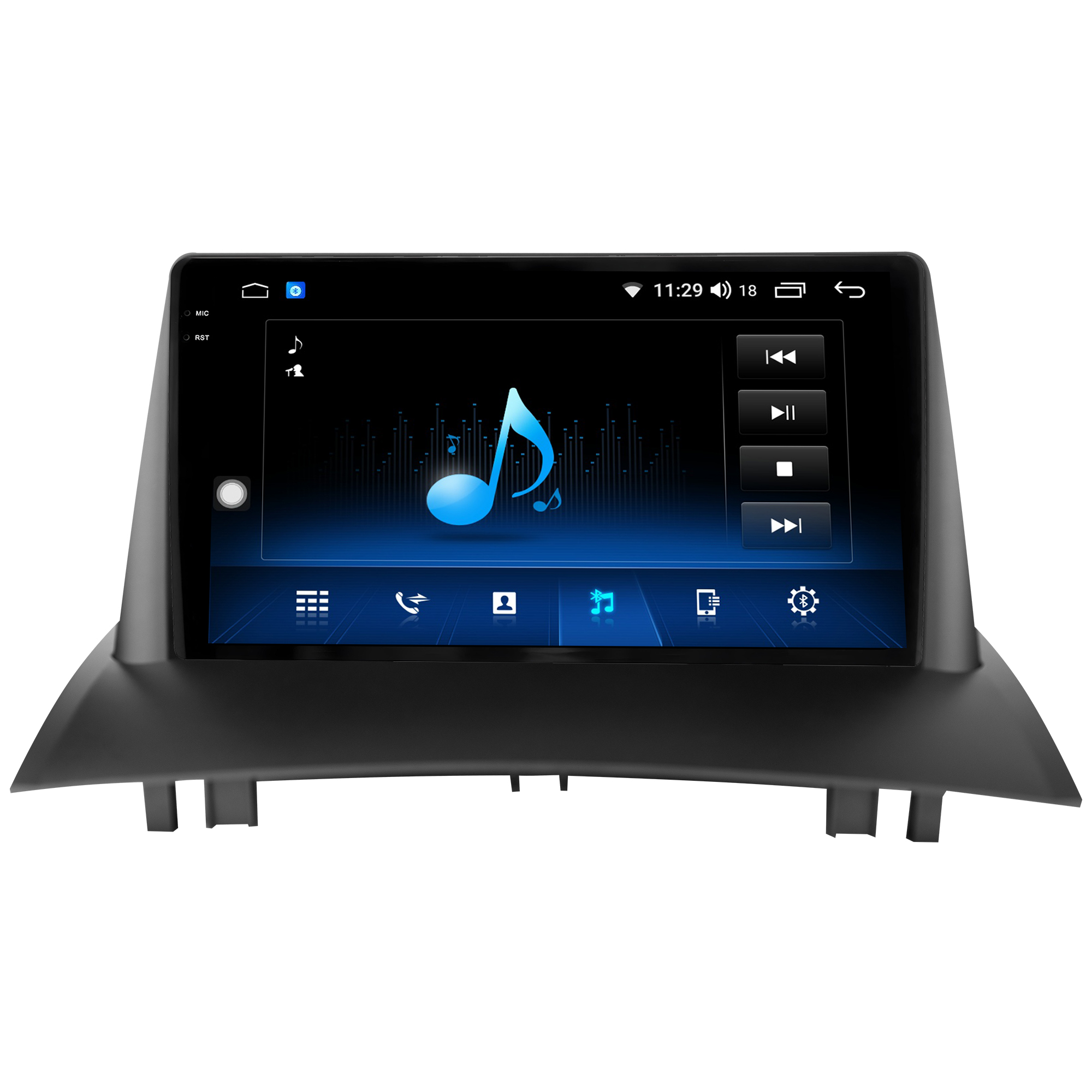 MULTIMÍDIA <BR> AIKON CORE RED <BR> 2RAM 64GB QLED 9'' <BR> MEGANE 2007 A 2013 - Imagem 9