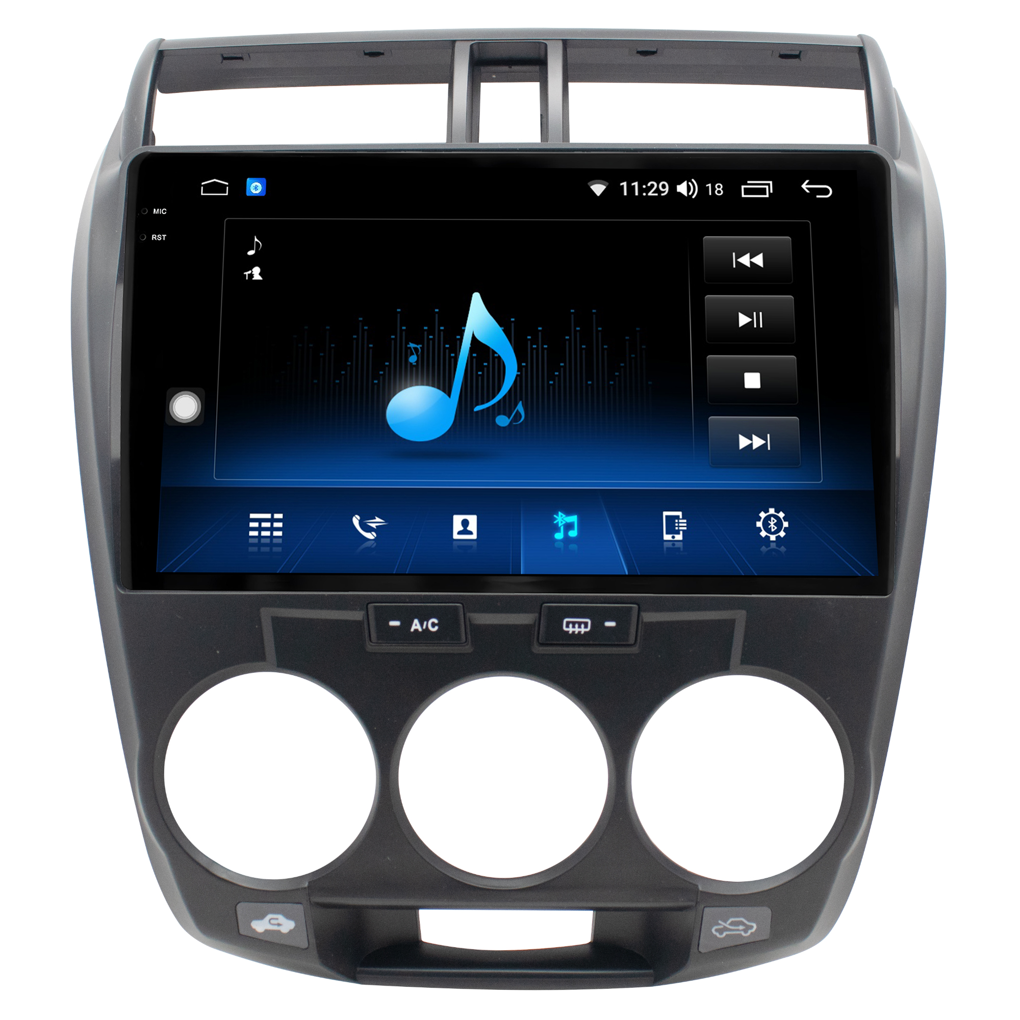 MULTIMÍDIA <BR> AIKON CORE RED <BR> 2RAM 64GB QLED 10" <BR> CITY 2008 A 2014 AR ANALÓGICO - Imagem 9