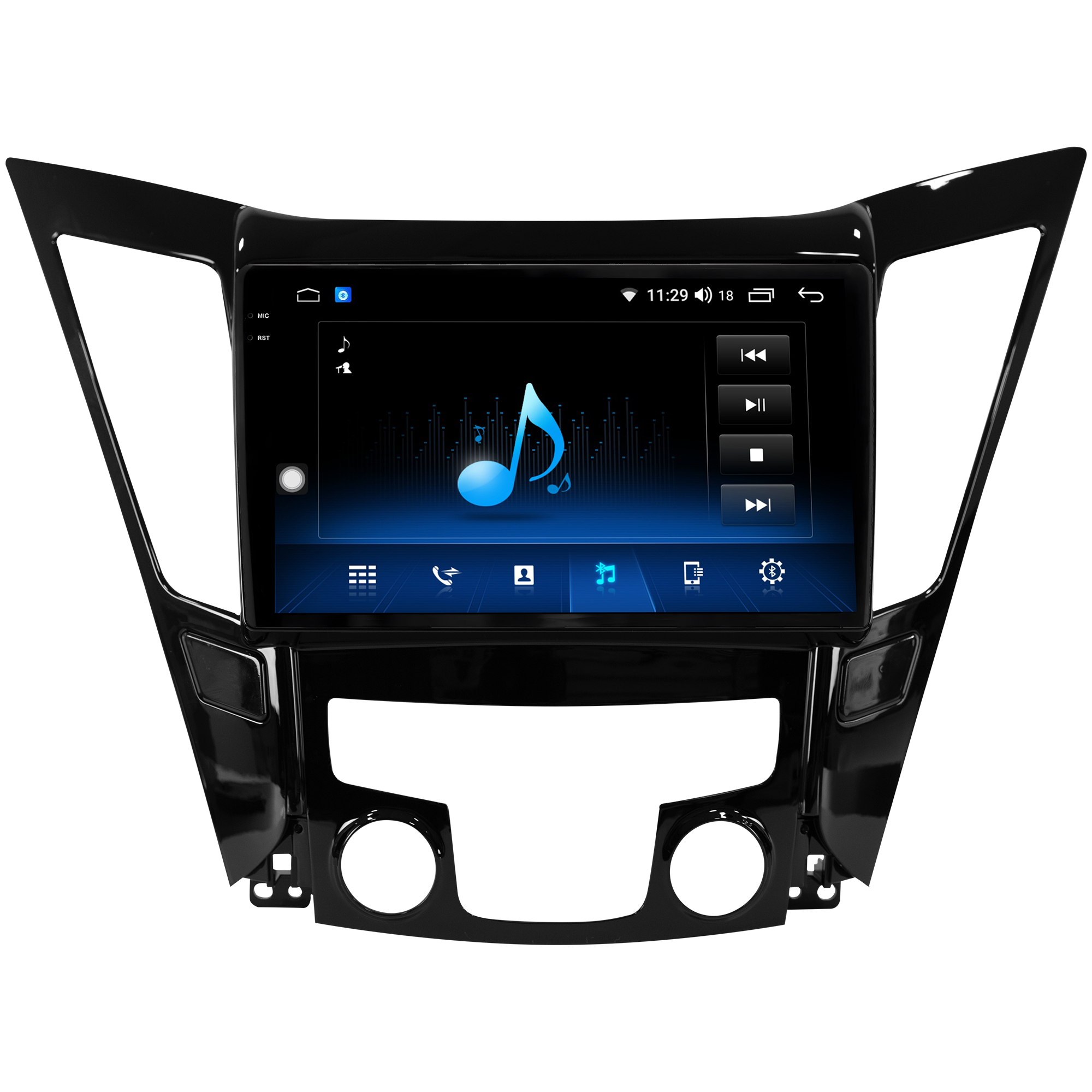 MULTIMÍDIA <BR> AIKON CORE RED <BR> 2RAM 64GB QLED 9'' <BR> HYUNDAI SONATA - Imagem 9