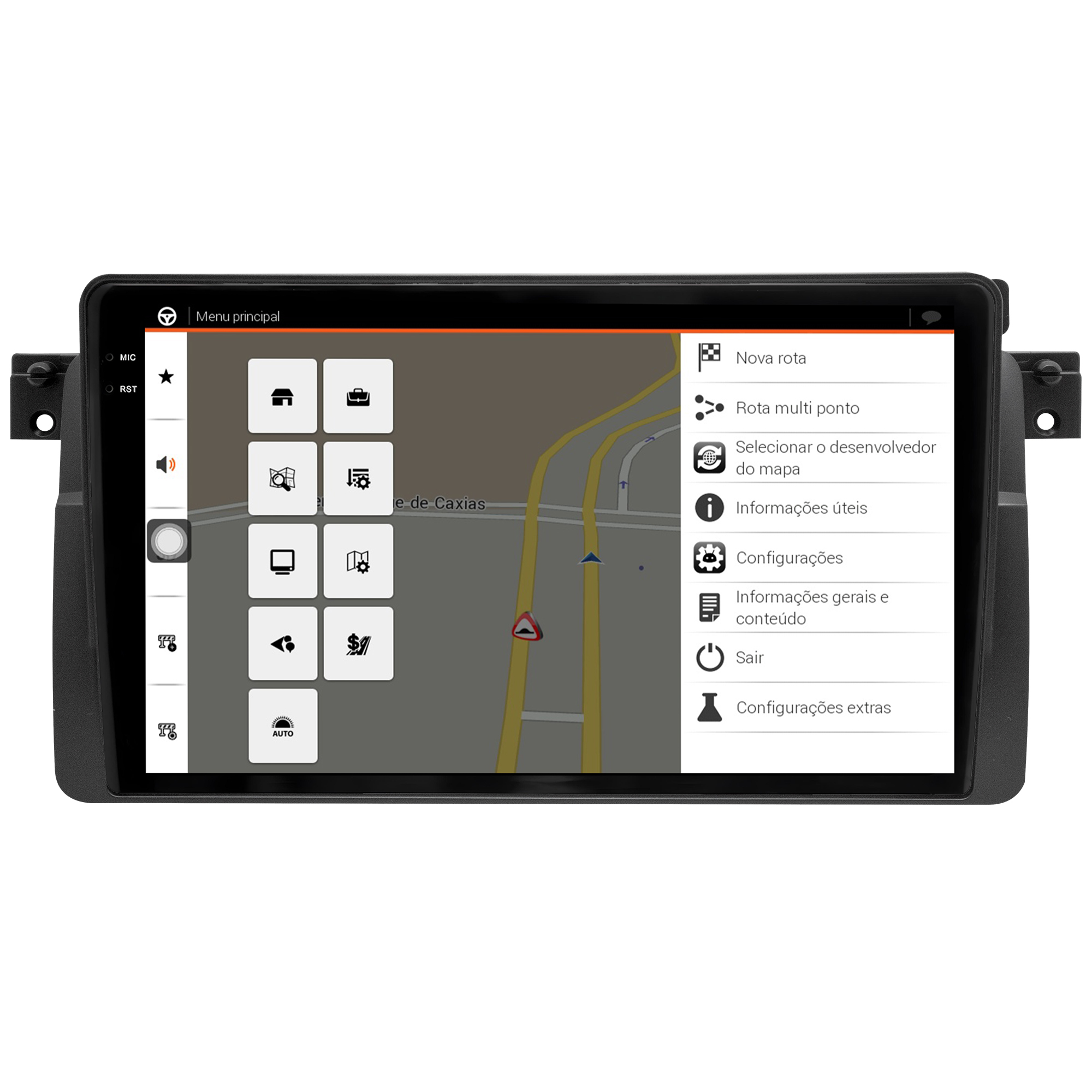 MULTIMÍDIA <BR> AIKON CORE RED <BR> 2RAM 64GB QLED 9'' <BR> SÉRIE 3 E46 320i <BR> 323ci 325i 328i 330i <BR> 1999 A 2004 - Imagem 11