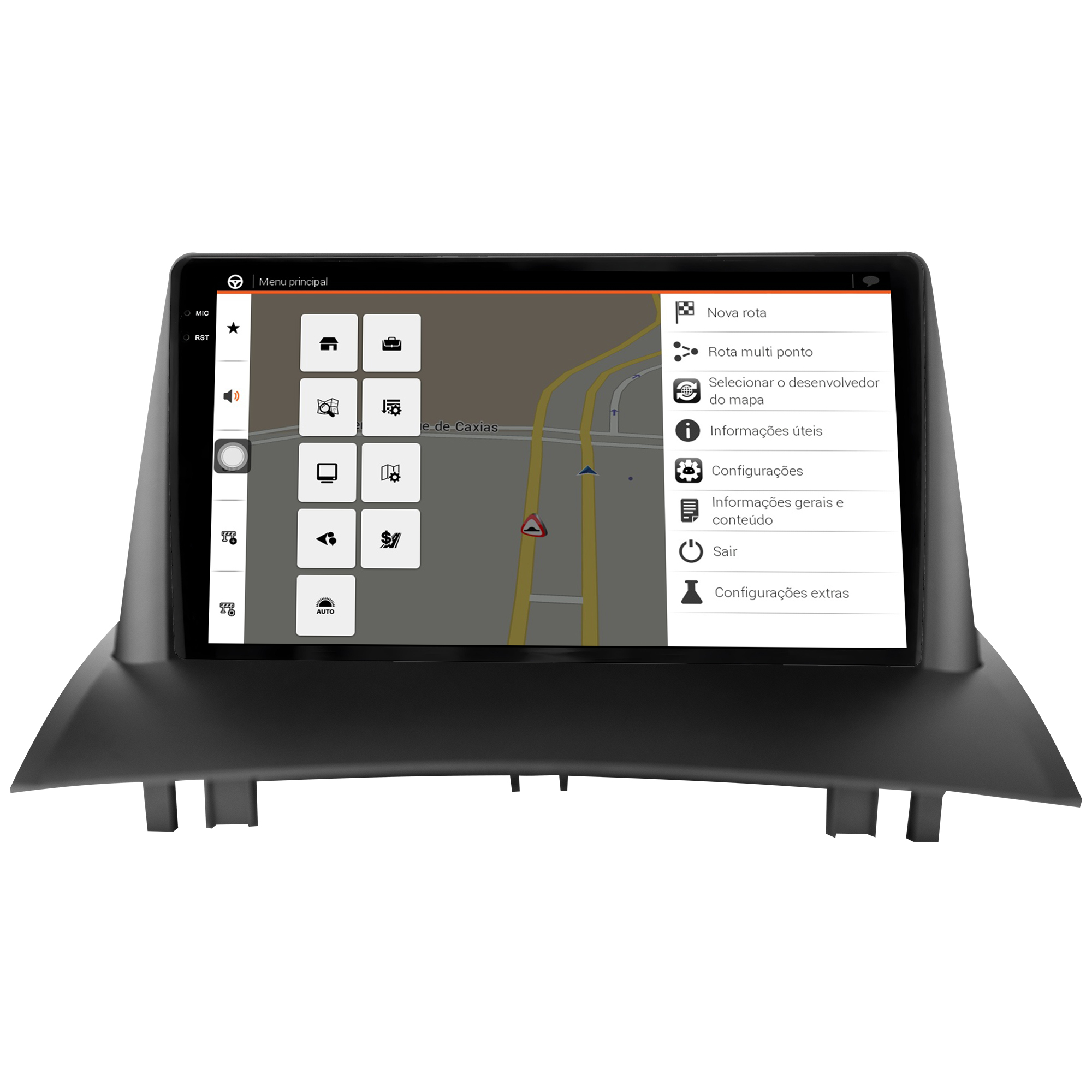 MULTIMÍDIA <BR> AIKON CORE RED <BR> 2RAM 64GB QLED 9'' <BR> MEGANE 2007 A 2013 - Imagem 11