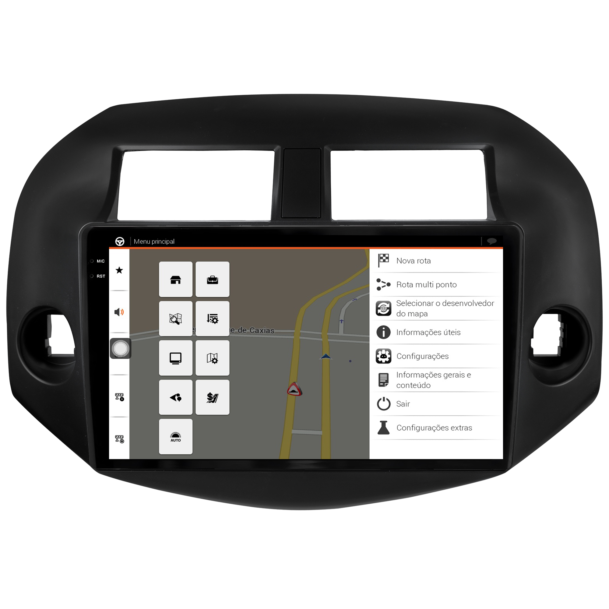 MULTIMÍDIA <BR> AIKON CORE RED <BR> 2RAM 64GB QLED 10" <BR> RAV4 2006 A 2012 - Imagem 11