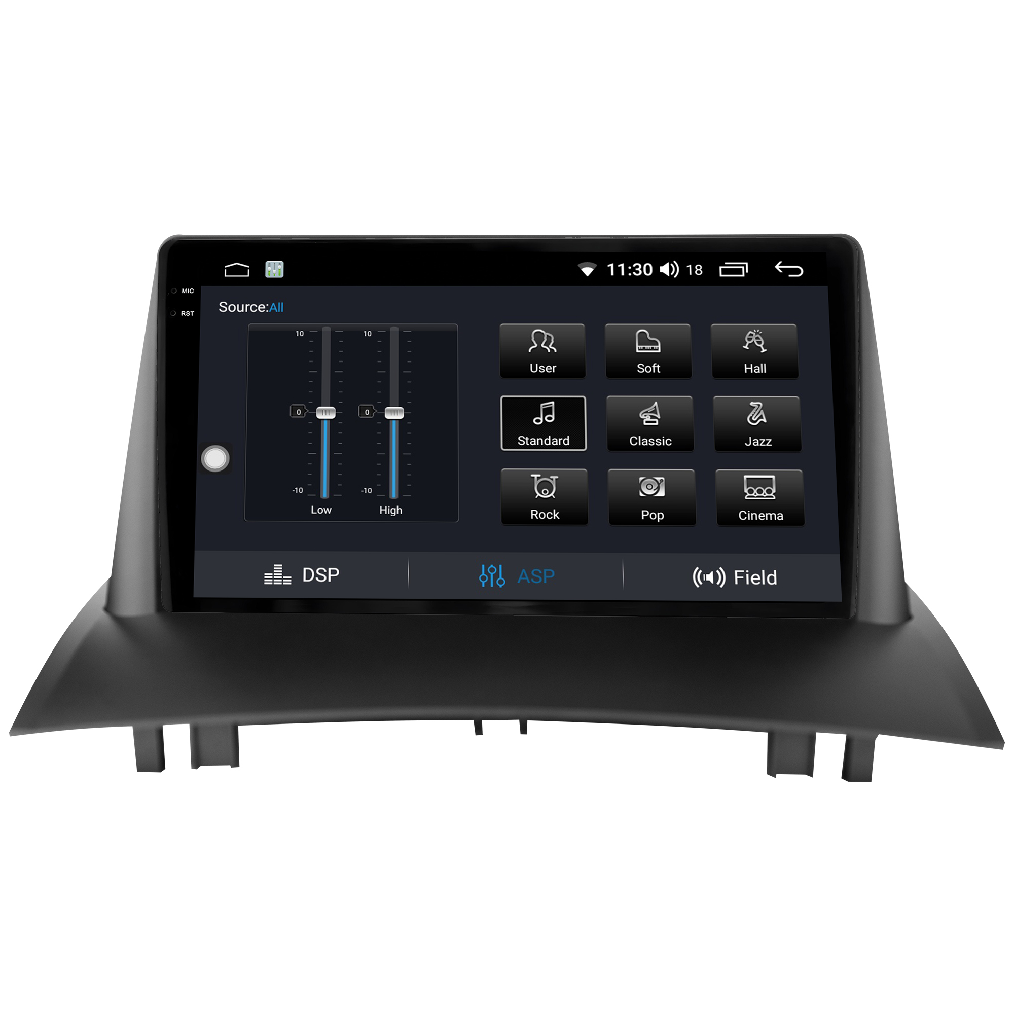 MULTIMÍDIA <BR> AIKON CORE RED <BR> 2RAM 64GB QLED 9'' <BR> MEGANE 2007 A 2013 - Imagem 10