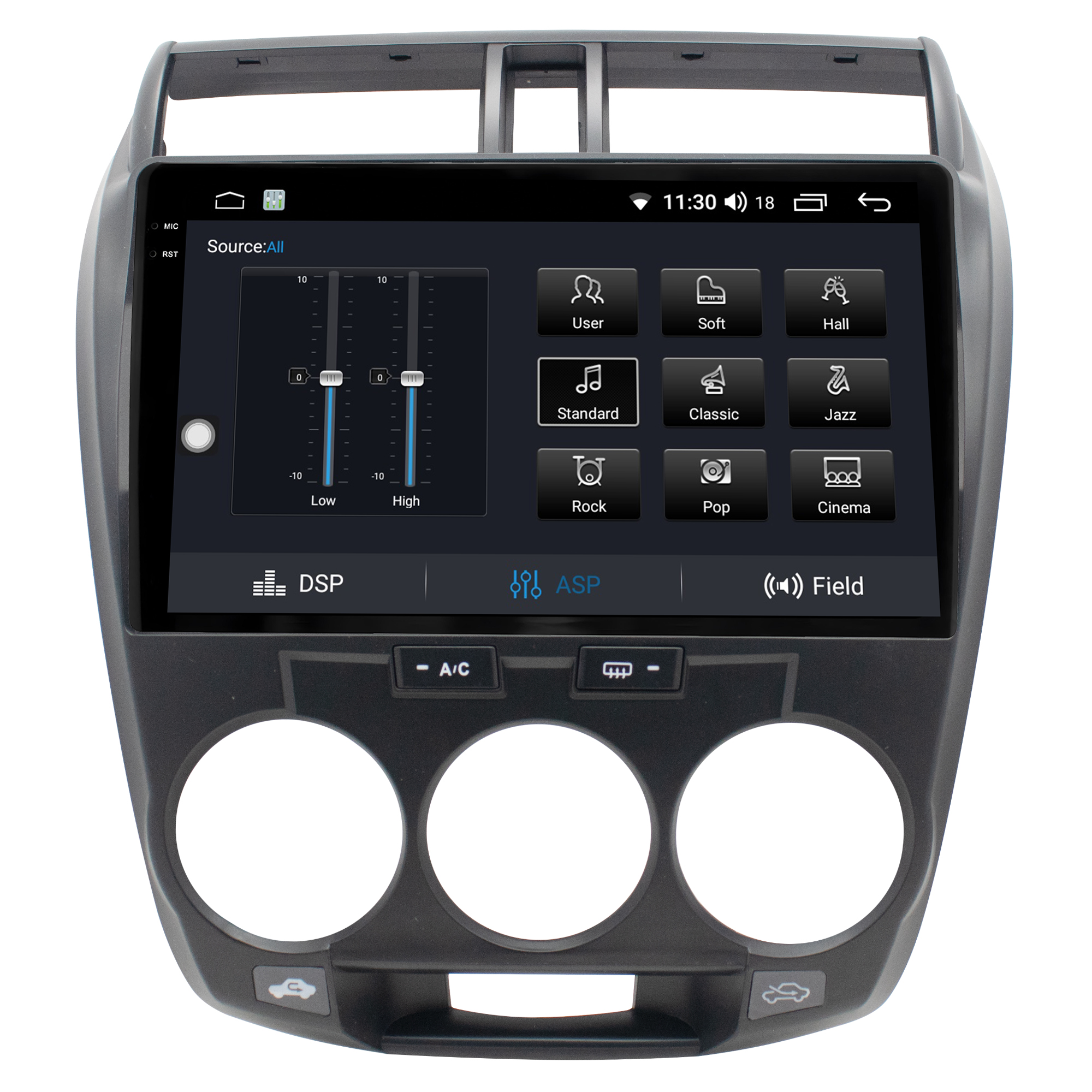 MULTIMÍDIA <BR> AIKON CORE RED <BR> 2RAM 64GB QLED 10" <BR> CITY 2008 A 2014 AR ANALÓGICO - Imagem 10