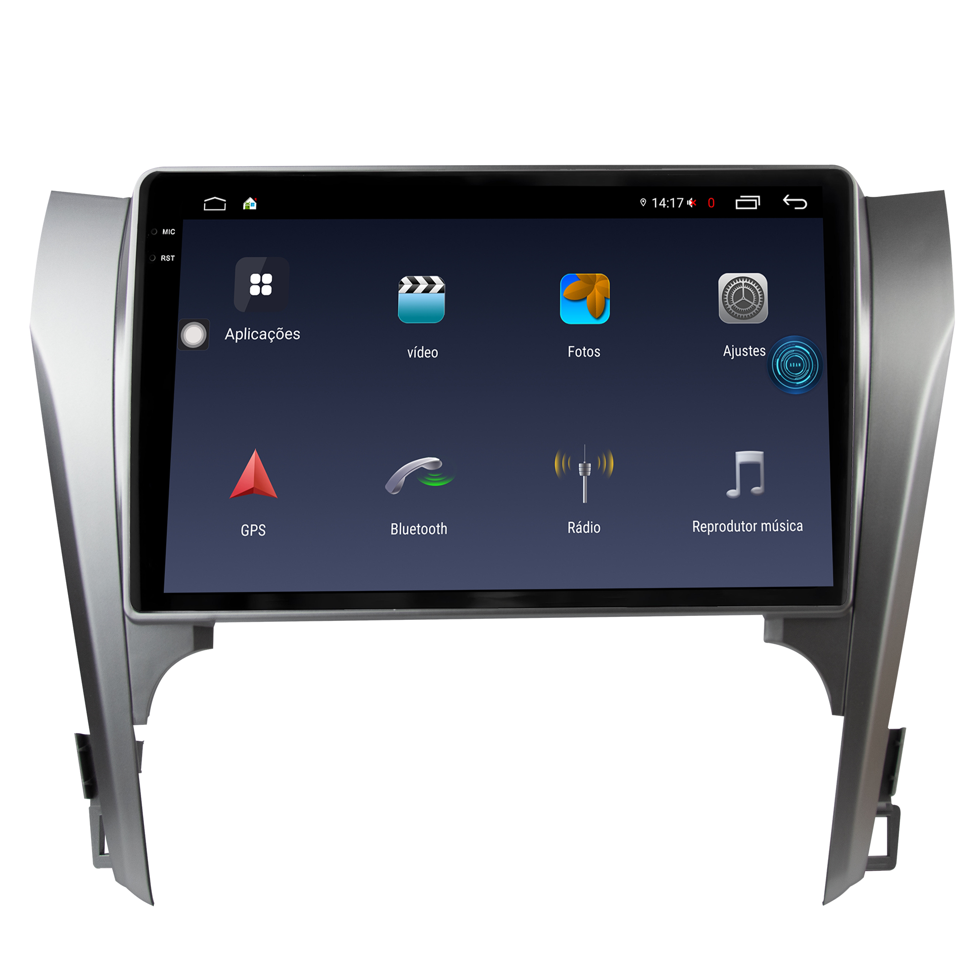 MULTIMÍDIA <BR> AIKON FÓTON <BR> 4RAM 64GB TELA 2K 10"<BR> CAMRY 2012 a 2015 - Imagem 3