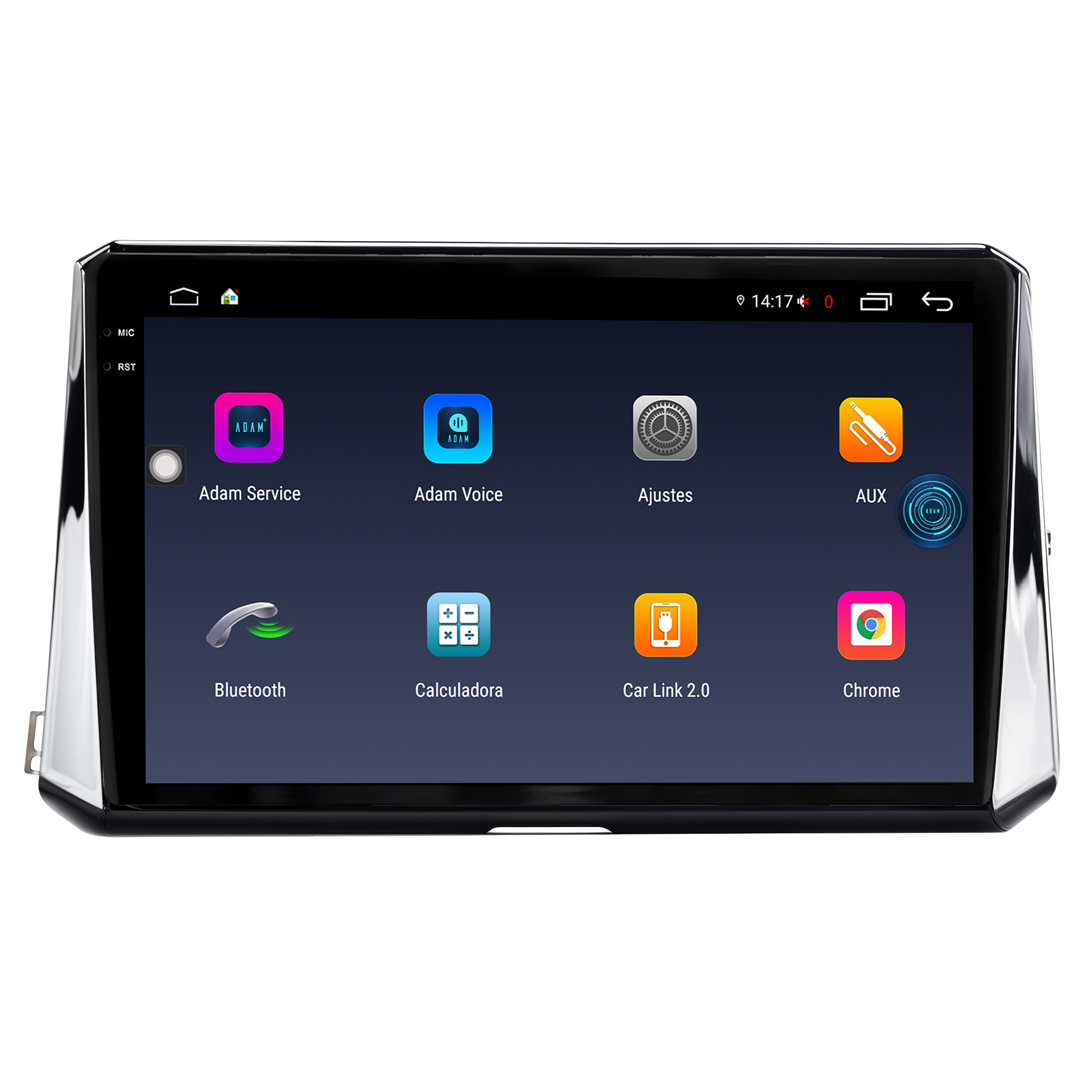 MULTIMÍDIA <BR> AIKON FÓTON <BR> 6RAM 128GB TELA 2K 10"<BR> COROLLA 2021 A 2024 - Imagem 4