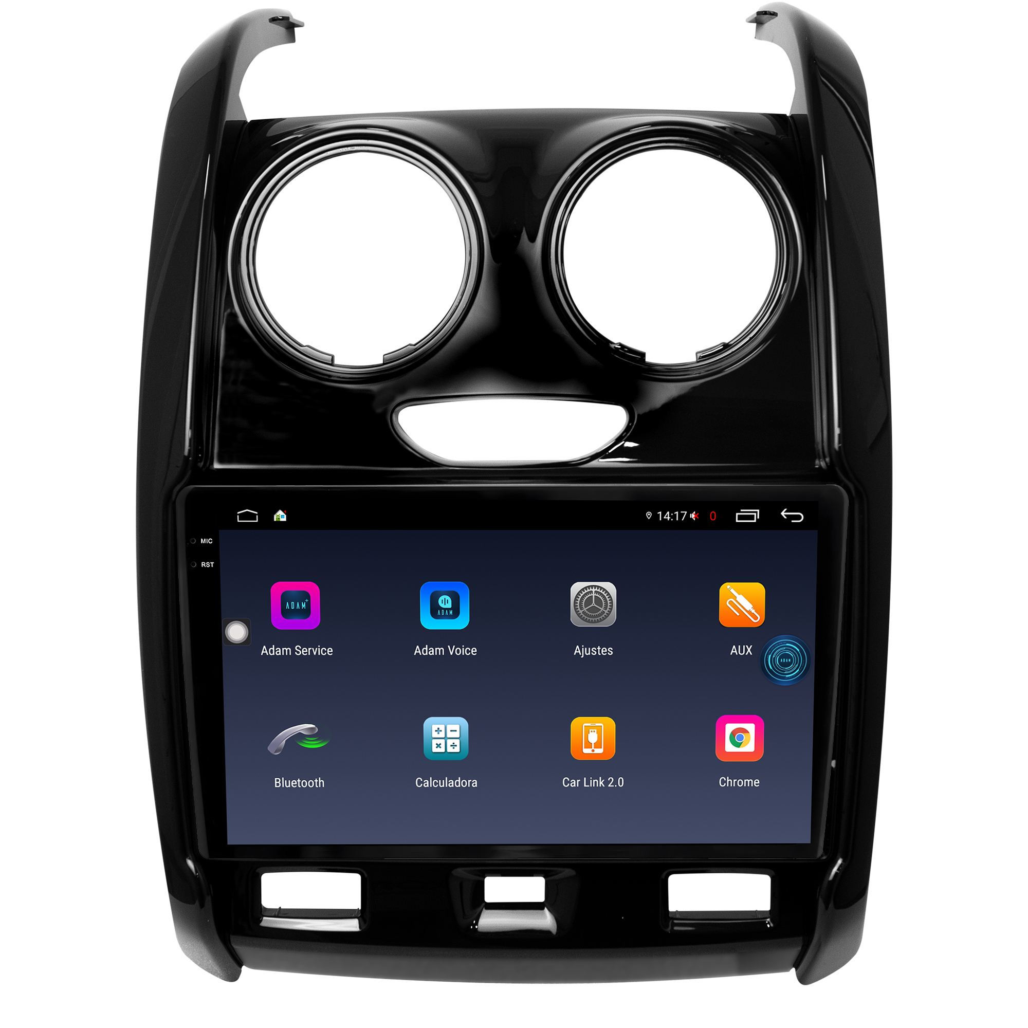 MULTIMÍDIA <BR> AIKON FÓTON <BR> 4RAM 64GB TELA 2K 9'' <BR> DUSTER 2016 A 2020 <BR> OROCH 2016 A 2022 - Imagem 5