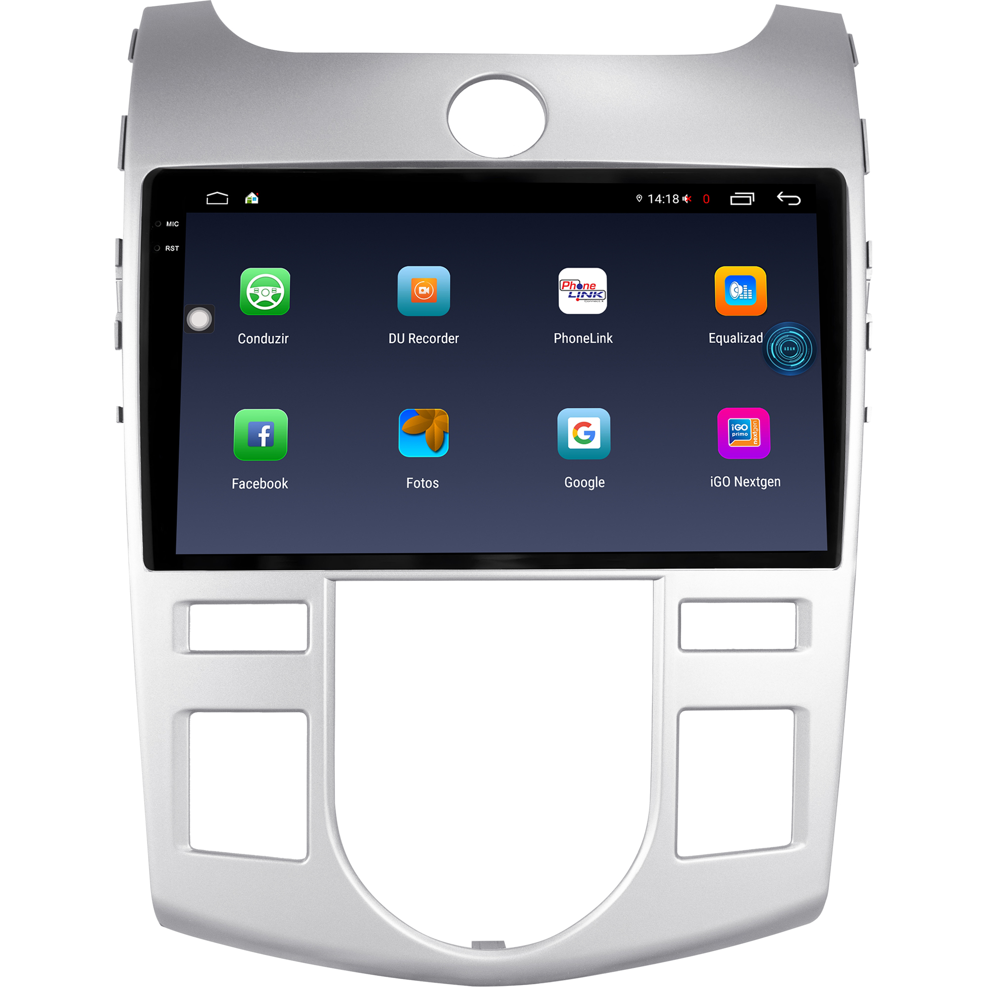 MULTIMÍDIA <BR> AIKON FÓTON <BR> 4RAM 64GB TELA 2K 9''<BR> CERATO 2009 A 2012 <BR> AR DIGITAL - Imagem 5