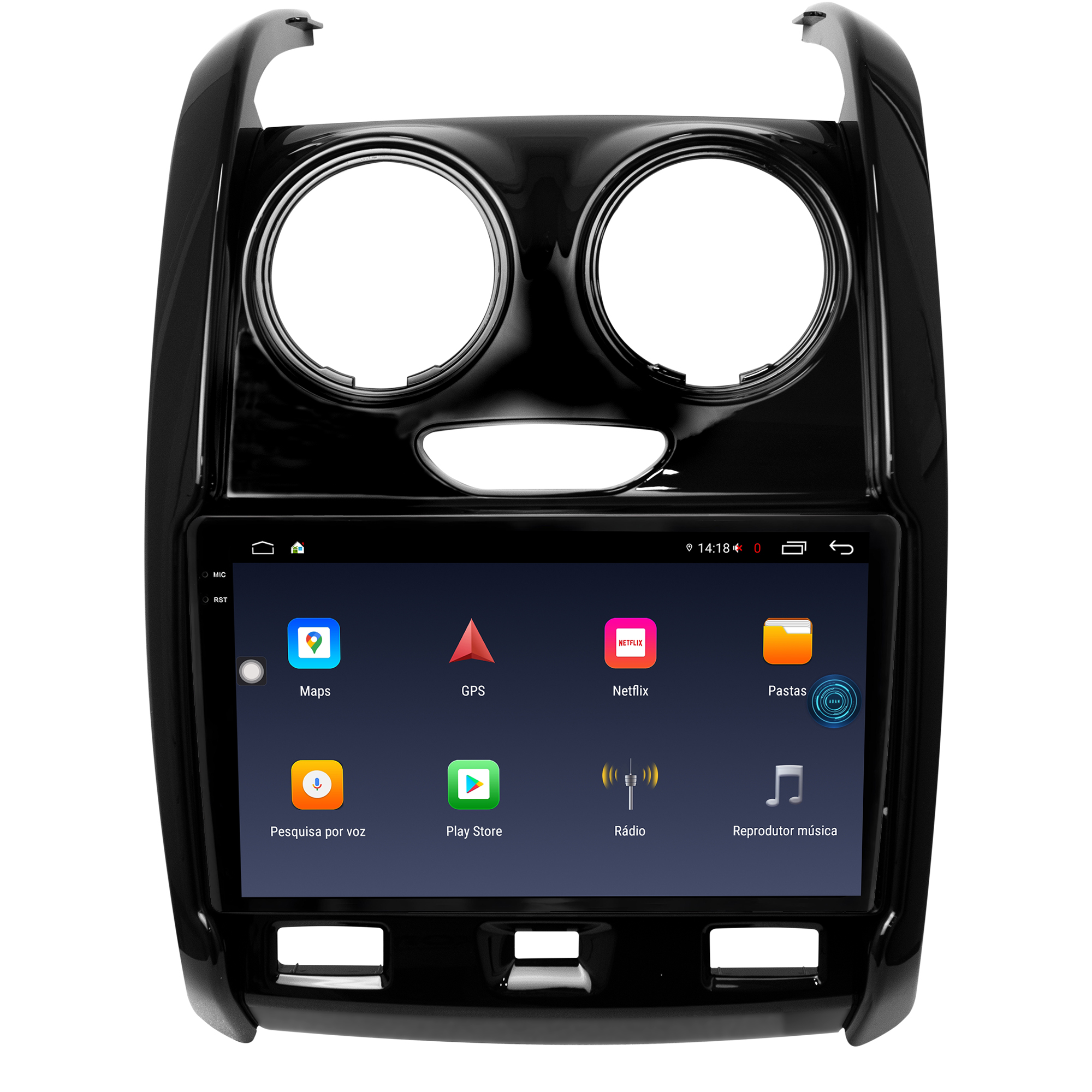 MULTIMÍDIA <BR> AIKON FÓTON <BR> 4RAM 64GB TELA 2K 9'' <BR> DUSTER 2016 A 2020 <BR> OROCH 2016 A 2022 - Imagem 6