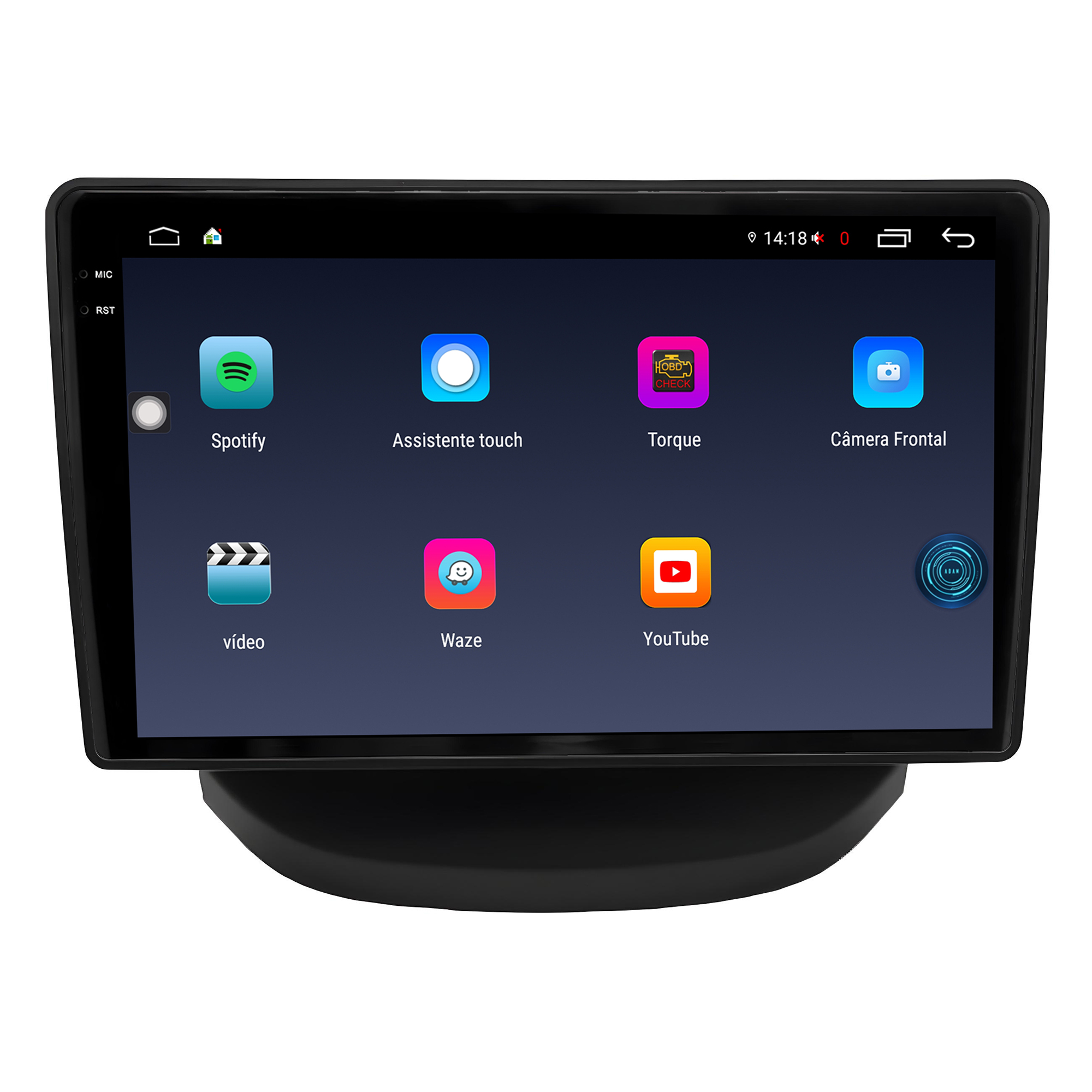 MULTIMÍDIA <BR> AIKON FÓTON <BR> 4RAM 64GB TELA 2K 9'' <BR> HB20 2012 A 2019 - Imagem 7