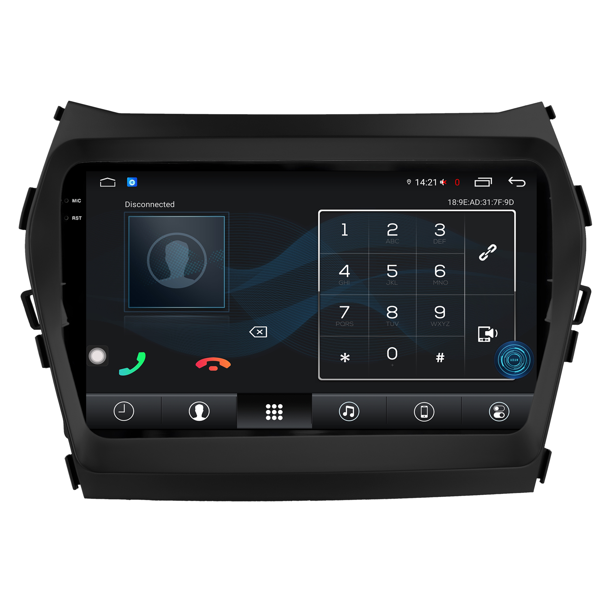 MULTIMÍDIA <BR> AIKON FÓTON <BR> 4RAM 64GB TELA 2K 9'' <BR> SANTA FÉ 2014 A 2019 - Imagem 11