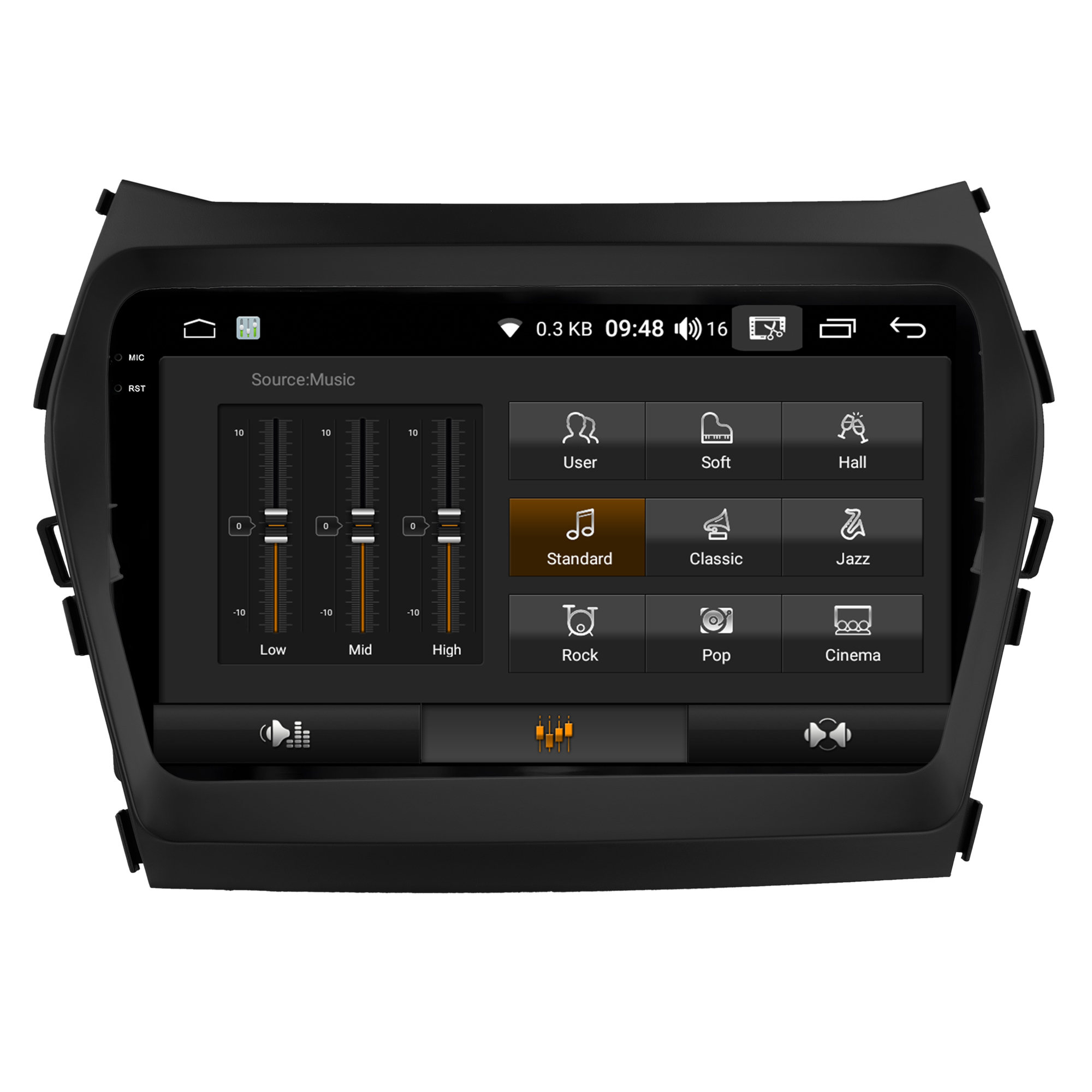 MULTIMÍDIA <BR> AIKON FÓTON <BR> 4RAM 64GB TELA 2K 9'' <BR> SANTA FÉ 2014 A 2019 - Imagem 9