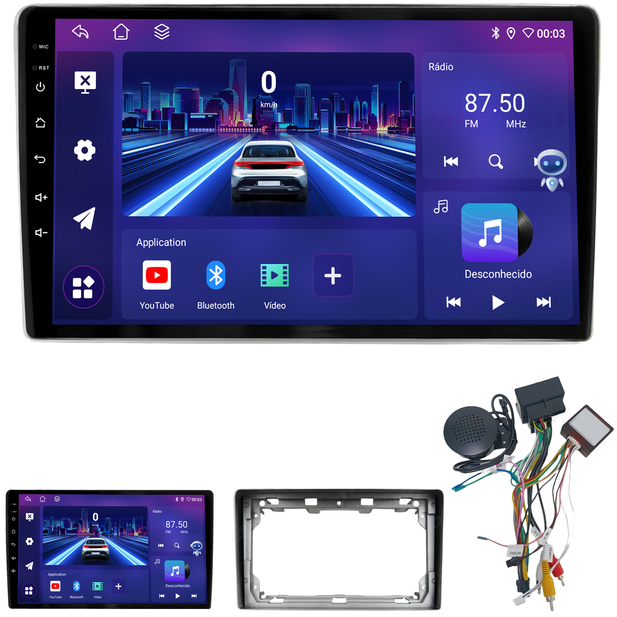 MULTIMÍDIA JOKER <BR> 4RAM 64GB 9" <BR> 307 ATÉ 2012 - Imagem 2