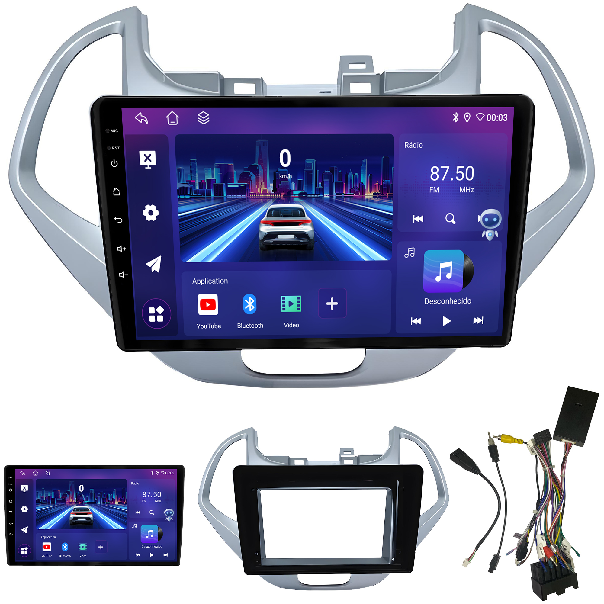 MULTIMÍDIA JOKER <BR> 4RAM 64GB 9" <BR> KA 2019 ACIMA - Imagem 2