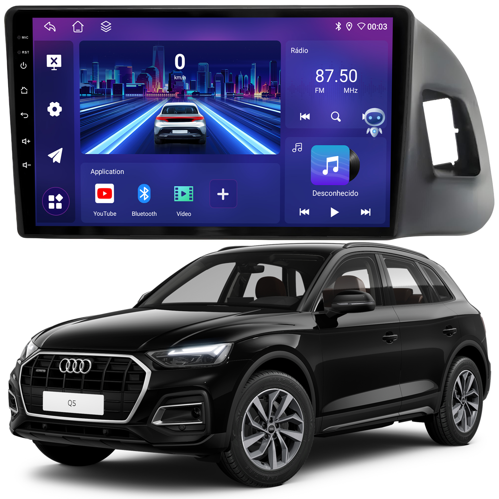 MULTIMÍDIA JOKER <BR> 4RAM 64GB 9" <BR> AUDI Q5 2010 A 2017