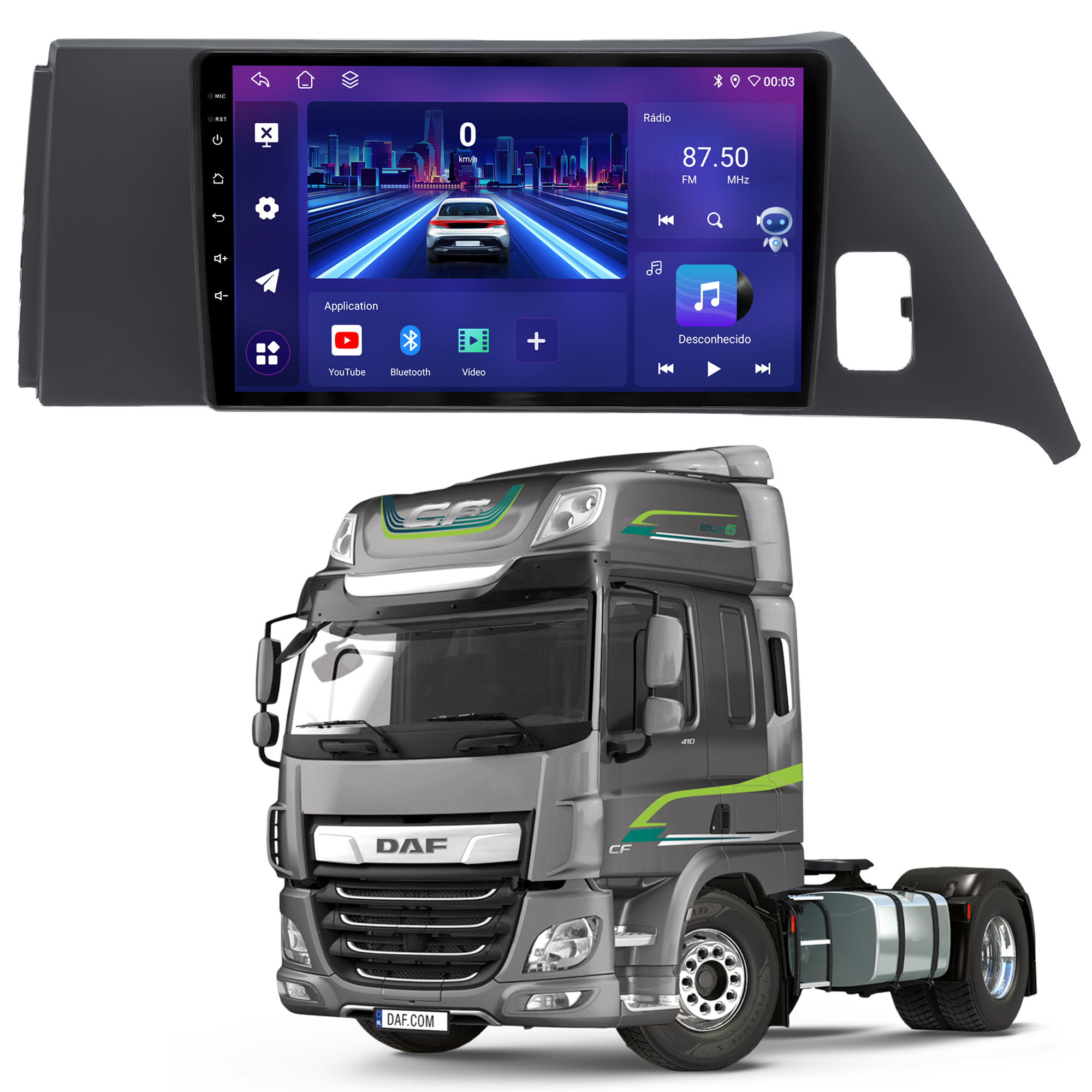 MULTIMÍDIA JOKER <BR> 4RAM 64GB 9" <BR> XF EURO 6