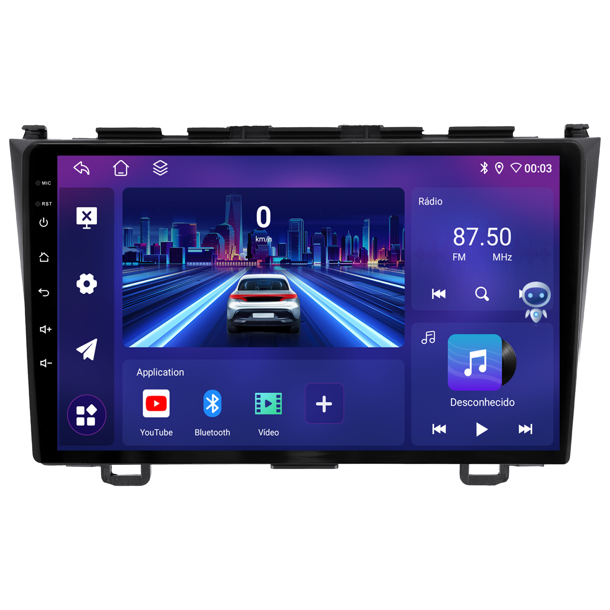 MULTIMÍDIA JOKER <BR> 4RAM 64GB 9" <BR> CRV 2007 A 2011 - Imagem 3