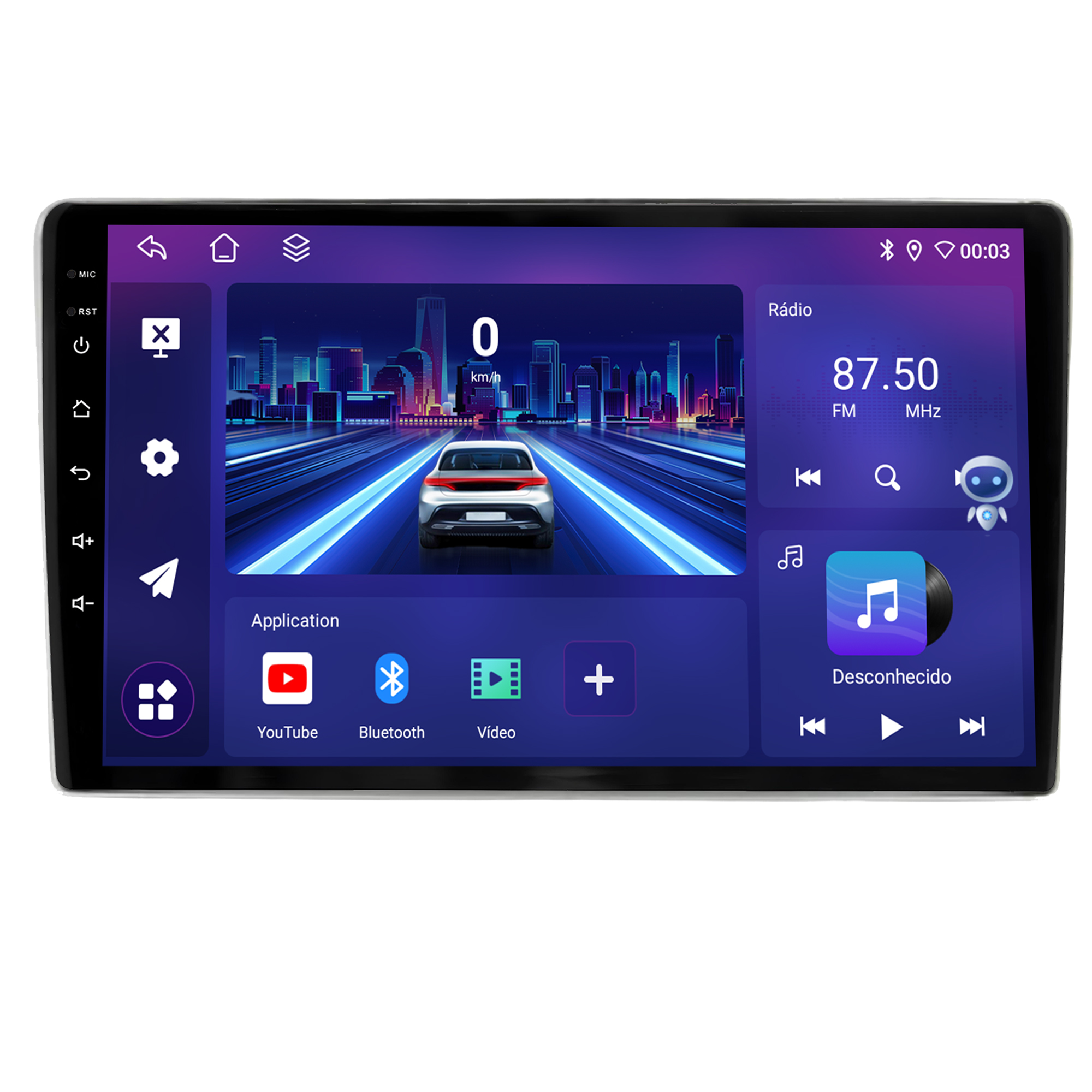 MULTIMÍDIA JOKER <BR> 4RAM 64GB 9" <BR> 307 ATÉ 2012 - Imagem 3