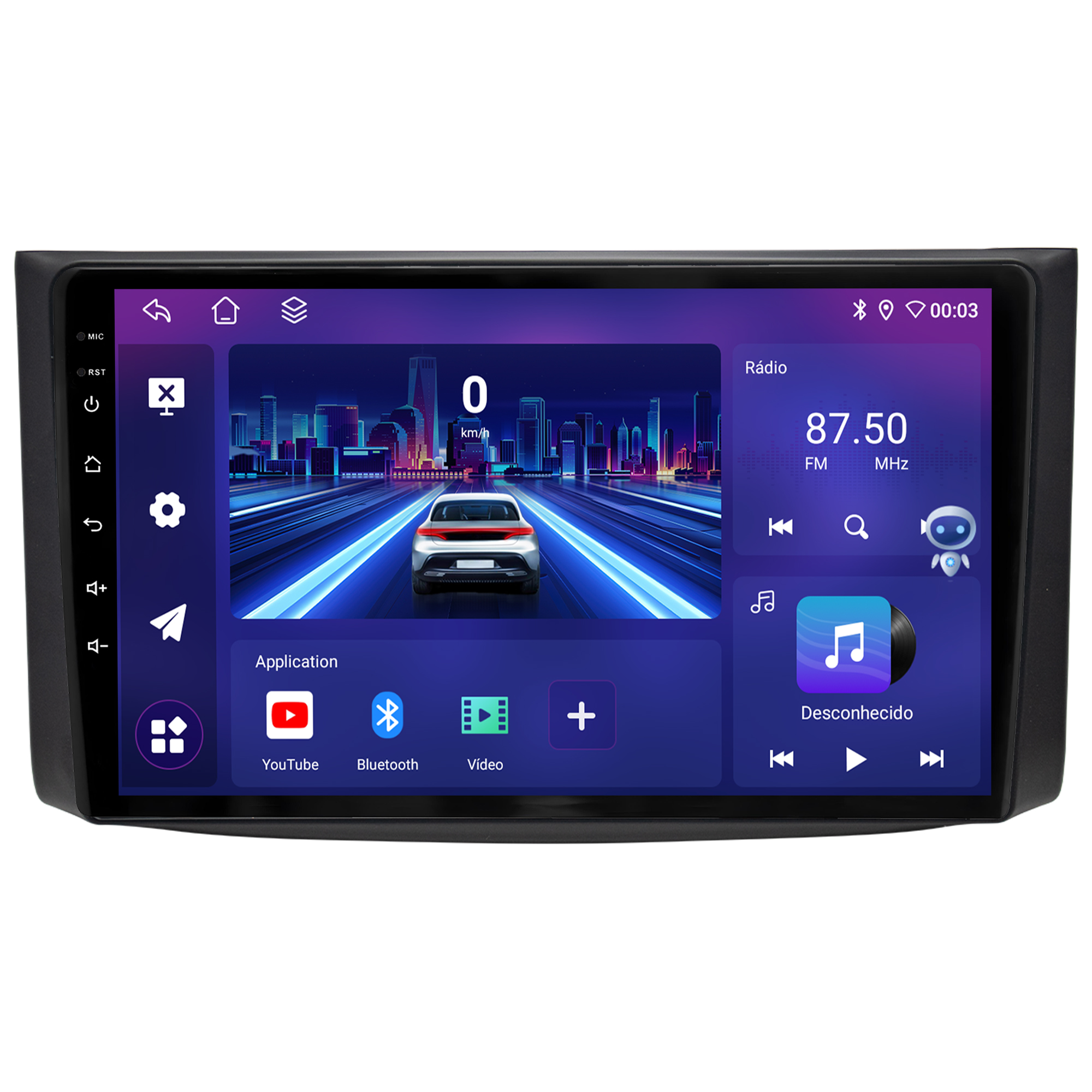 MULTIMÍDIA JOKER <BR> 4RAM 64GB 9" <BR> CAPTIVA - Imagem 3