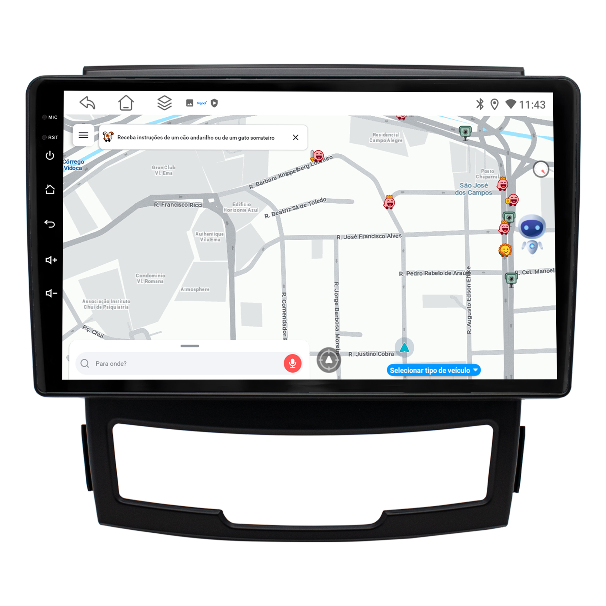 MULTIMÍDIA JOKER <BR> 4RAM 64GB 9" <BR> KORANDO 2011 2012 - Imagem 12