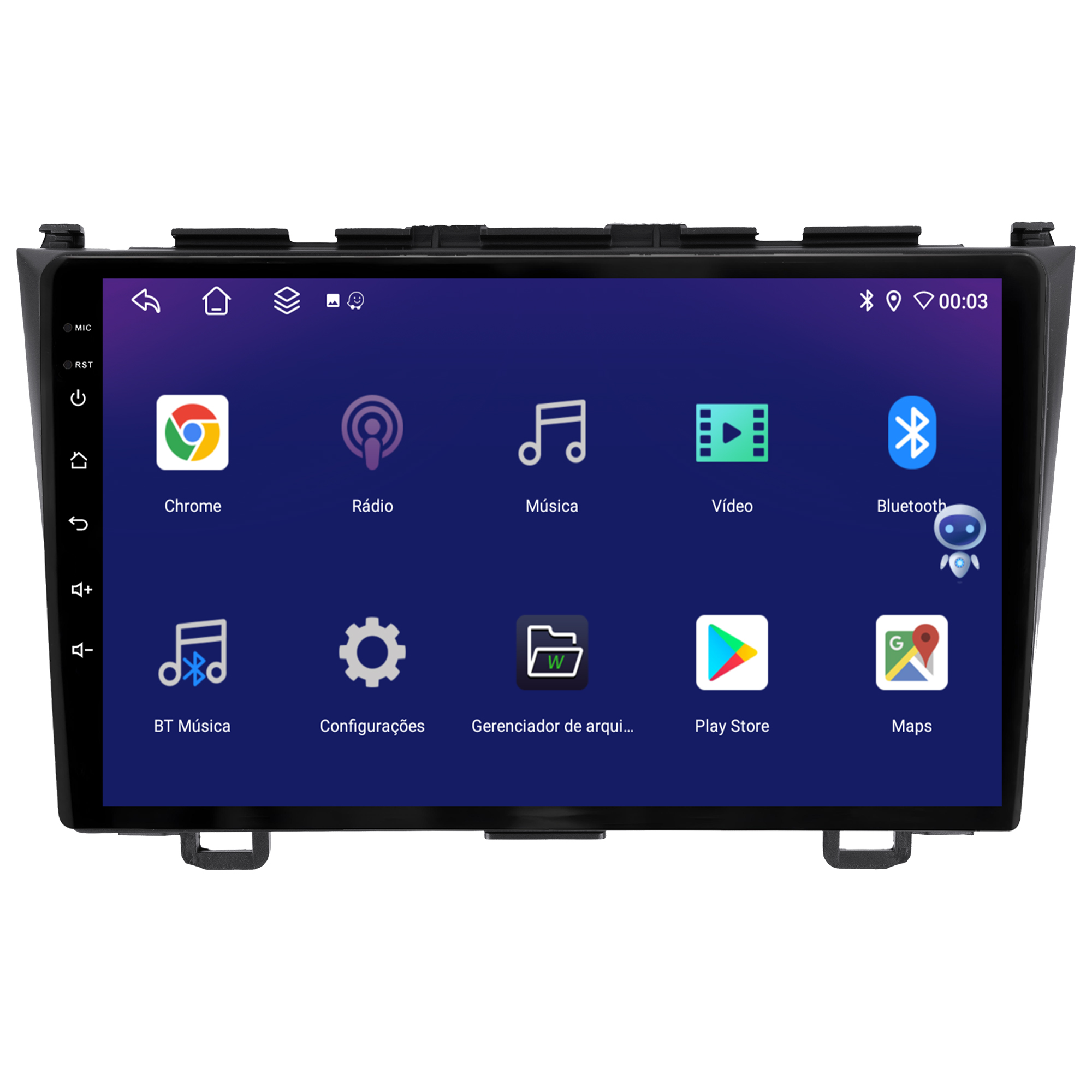 MULTIMÍDIA JOKER <BR> 4RAM 64GB 9" <BR> CRV 2007 A 2011 - Imagem 4