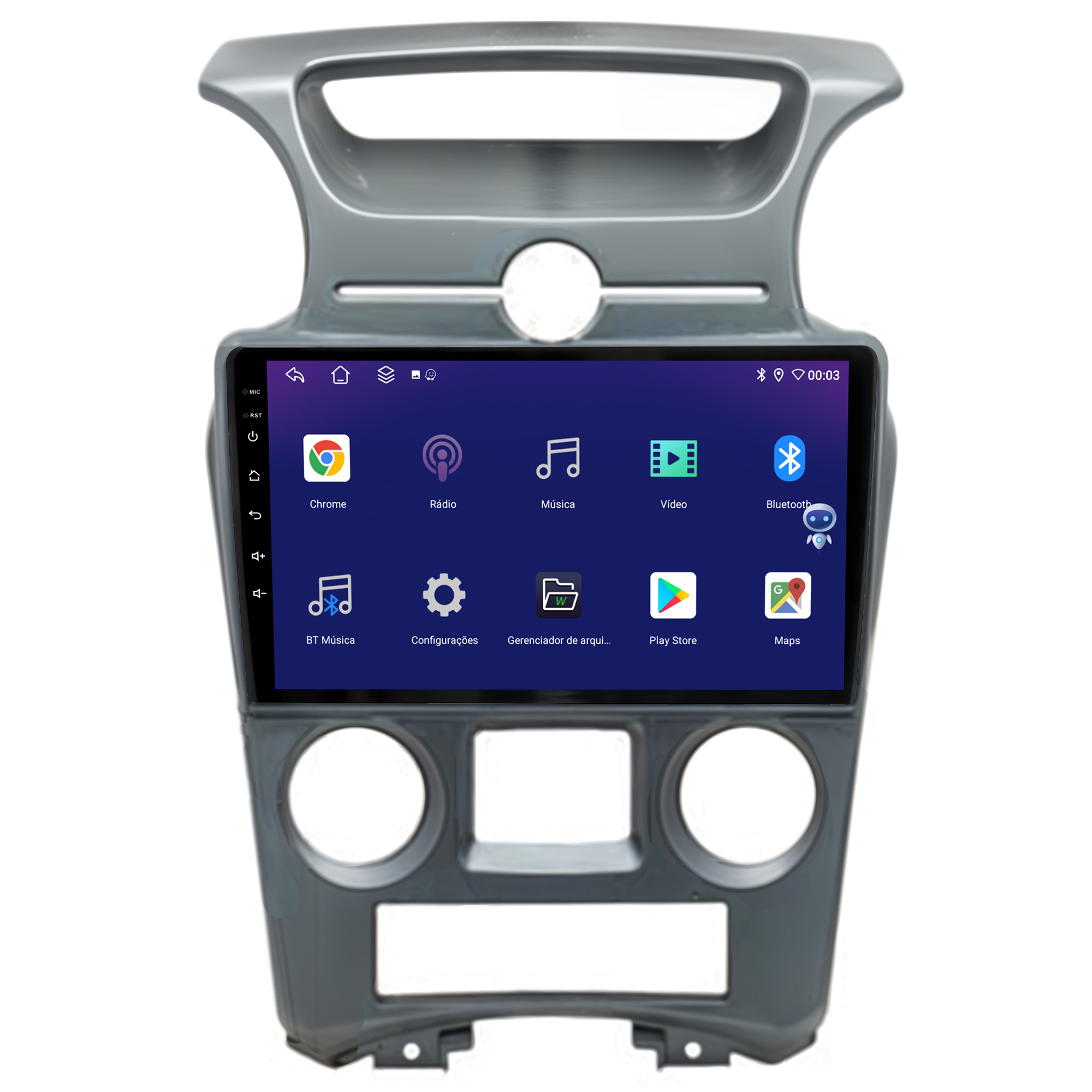 MULTIMÍDIA JOKER <BR> 4RAM 64GB 9" <BR> CARENS 2008 A 2013 - Imagem 4