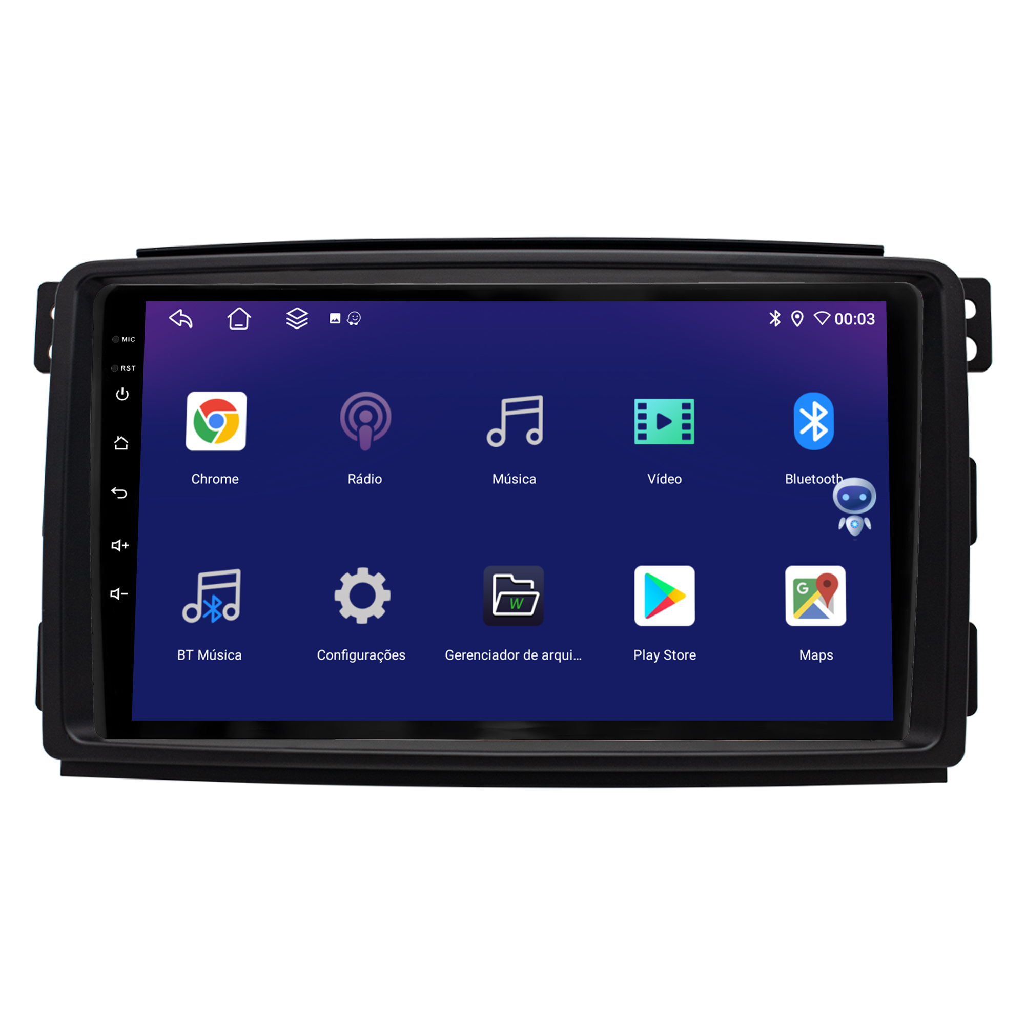 MULTIMÍDIA JOKER <BR> 4RAM 64GB 9" <BR> SMART 2008 A 2011 - Imagem 4