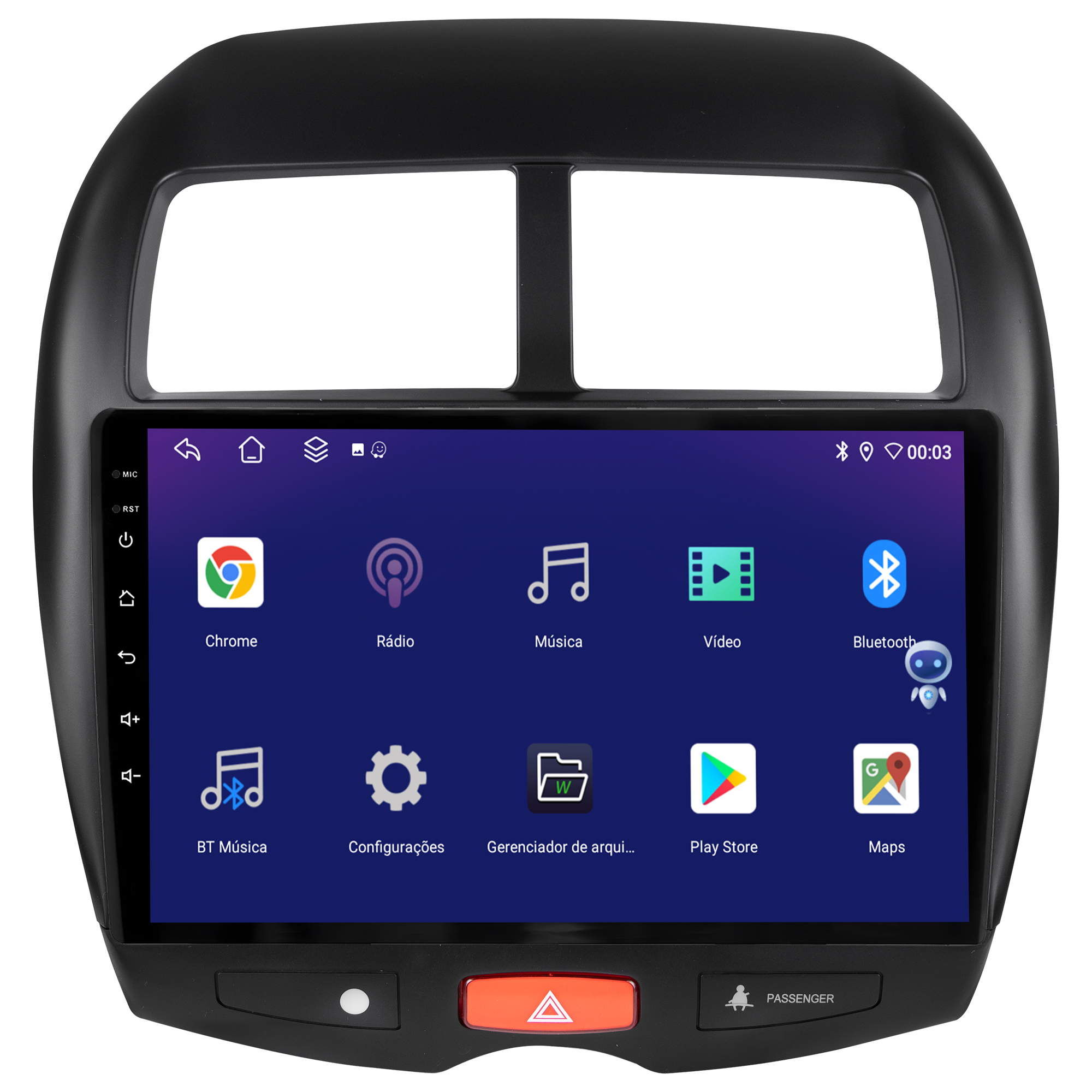 MULTIMÍDIA JOKER <BR> 4RAM 64GB 10" <BR> ASX - Imagem 4