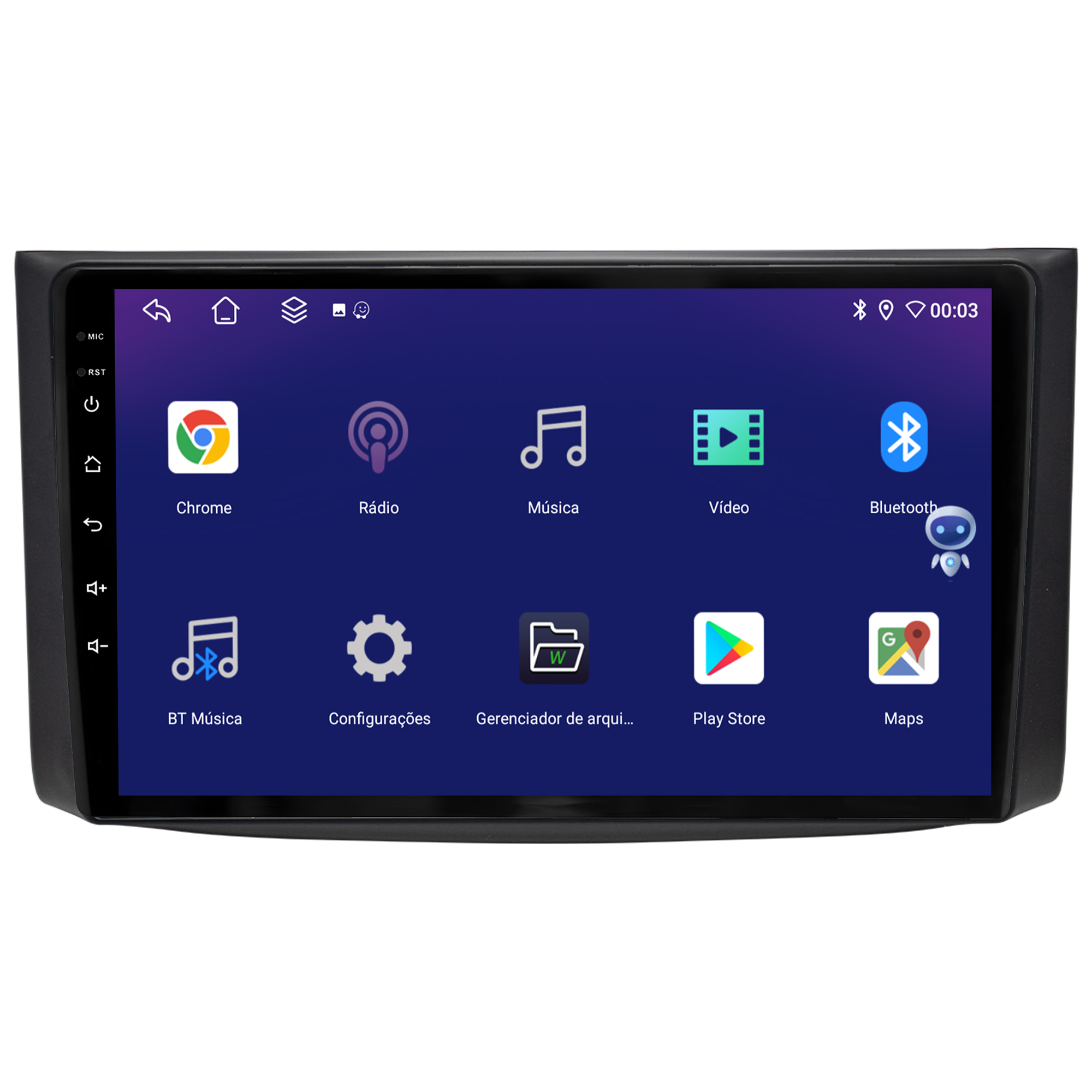 MULTIMÍDIA JOKER <BR> 4RAM 64GB 9" <BR> CAPTIVA - Imagem 4