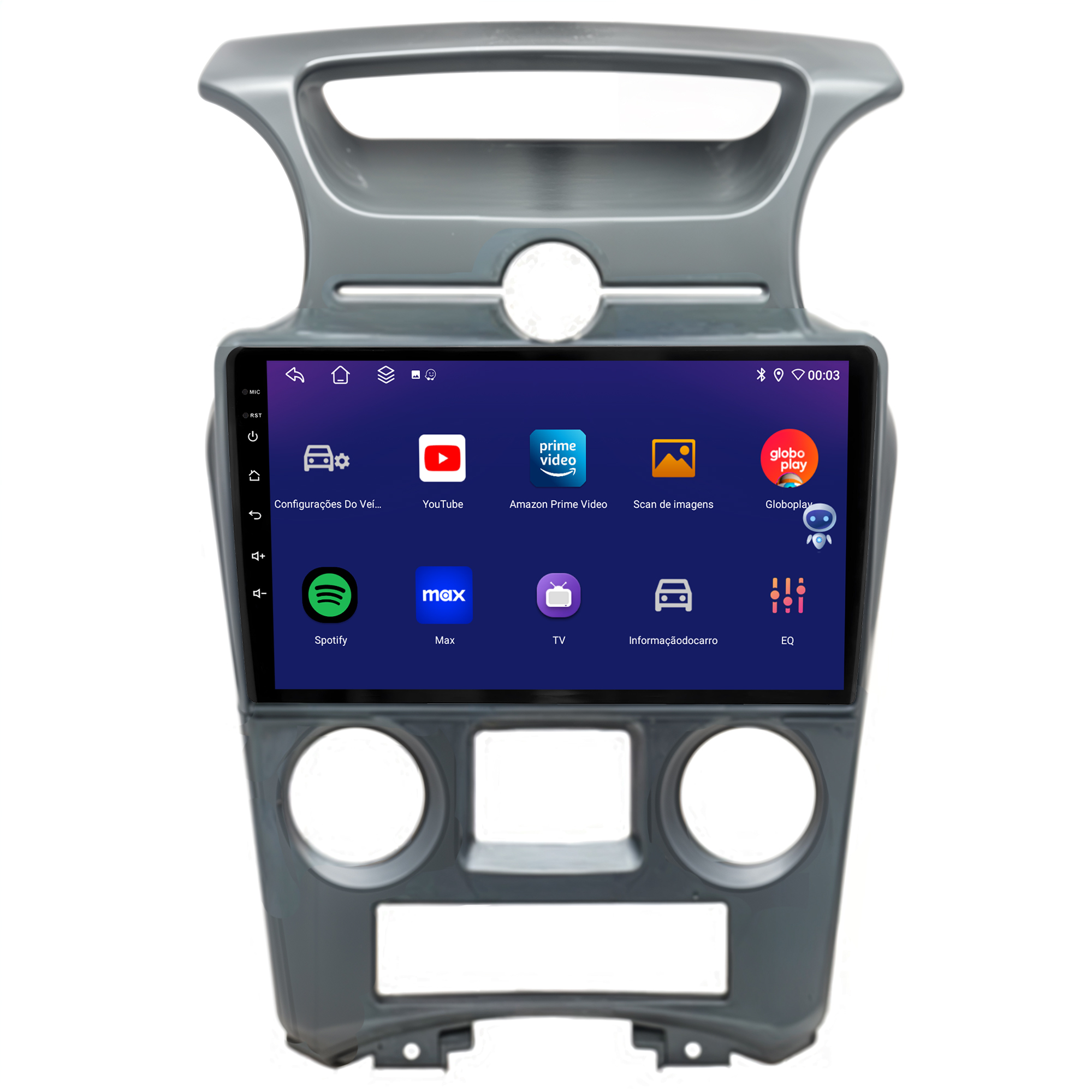 MULTIMÍDIA JOKER <BR> 4RAM 64GB 9" <BR> CARENS 2008 A 2013 - Imagem 5